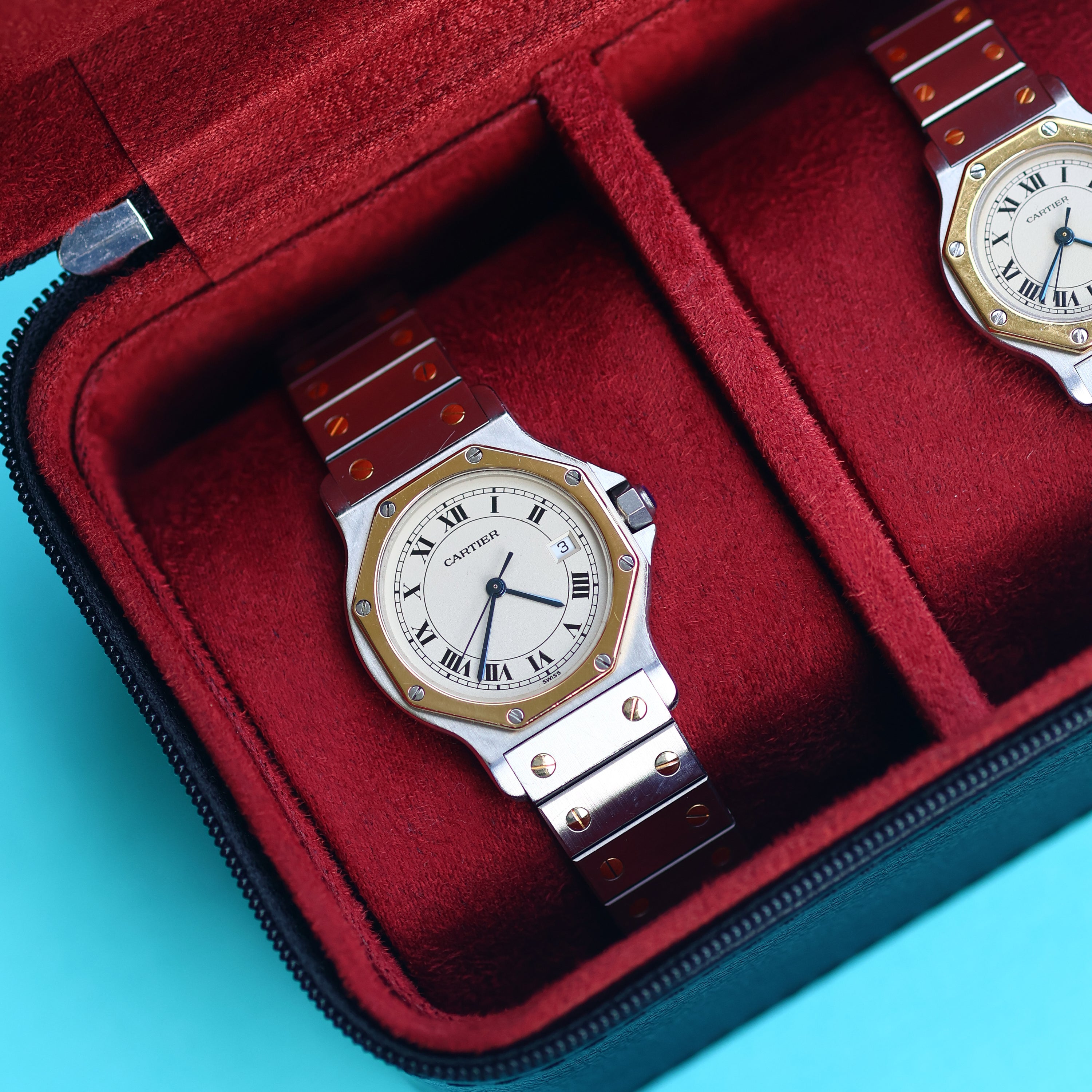 Cartier Santos Octagon Ref. 187902 Large Steel and Gold