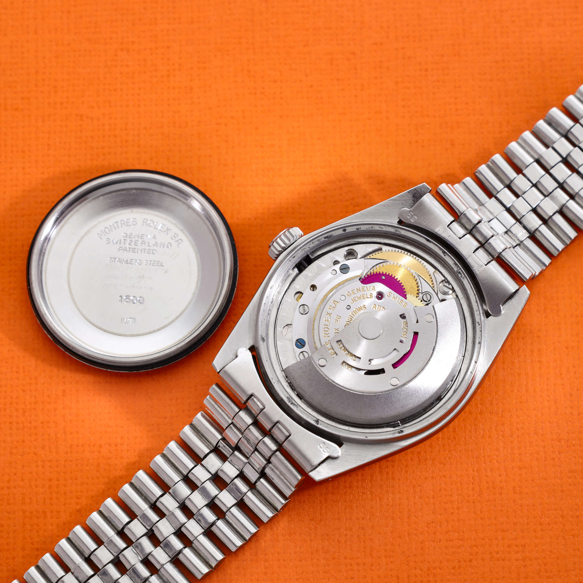 Rolex Datejust Ref. 1601 Matte Black Dial Box and Papers