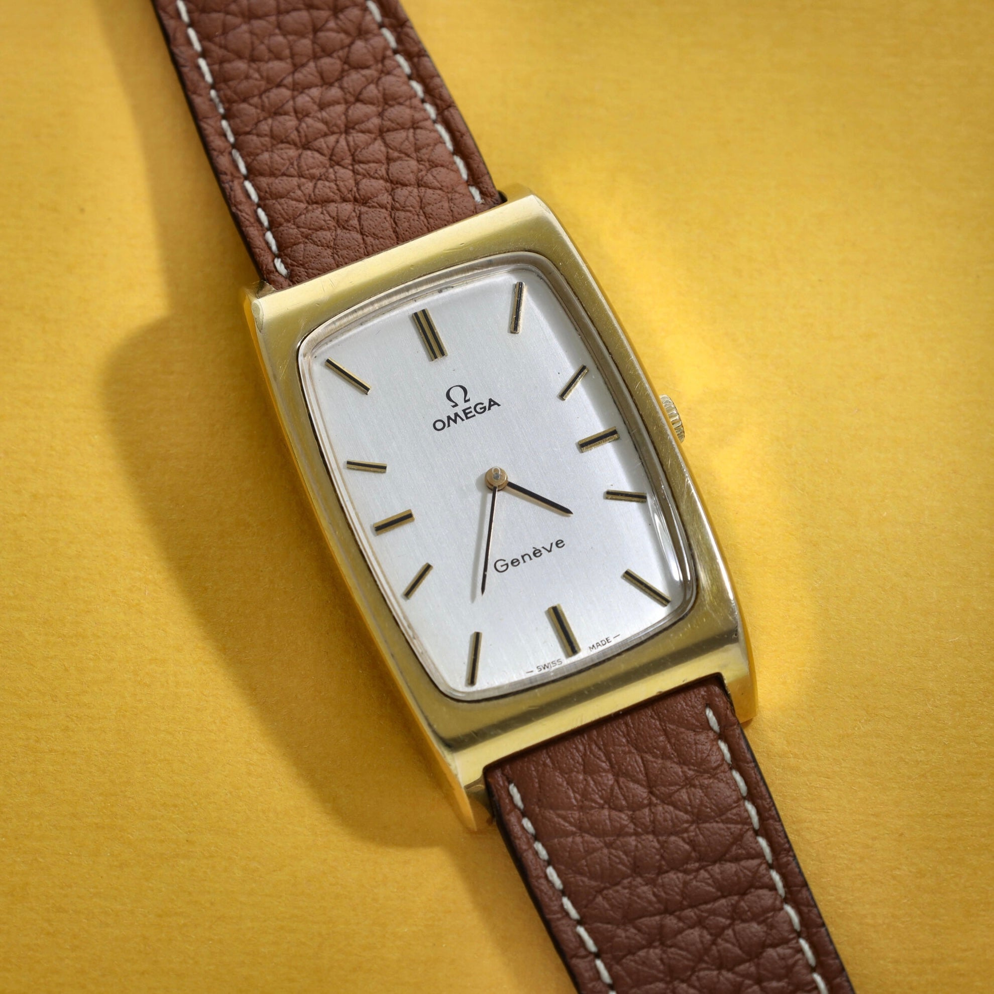 Omega Geneve Tank Ref. 111.0110 Gold Plated
