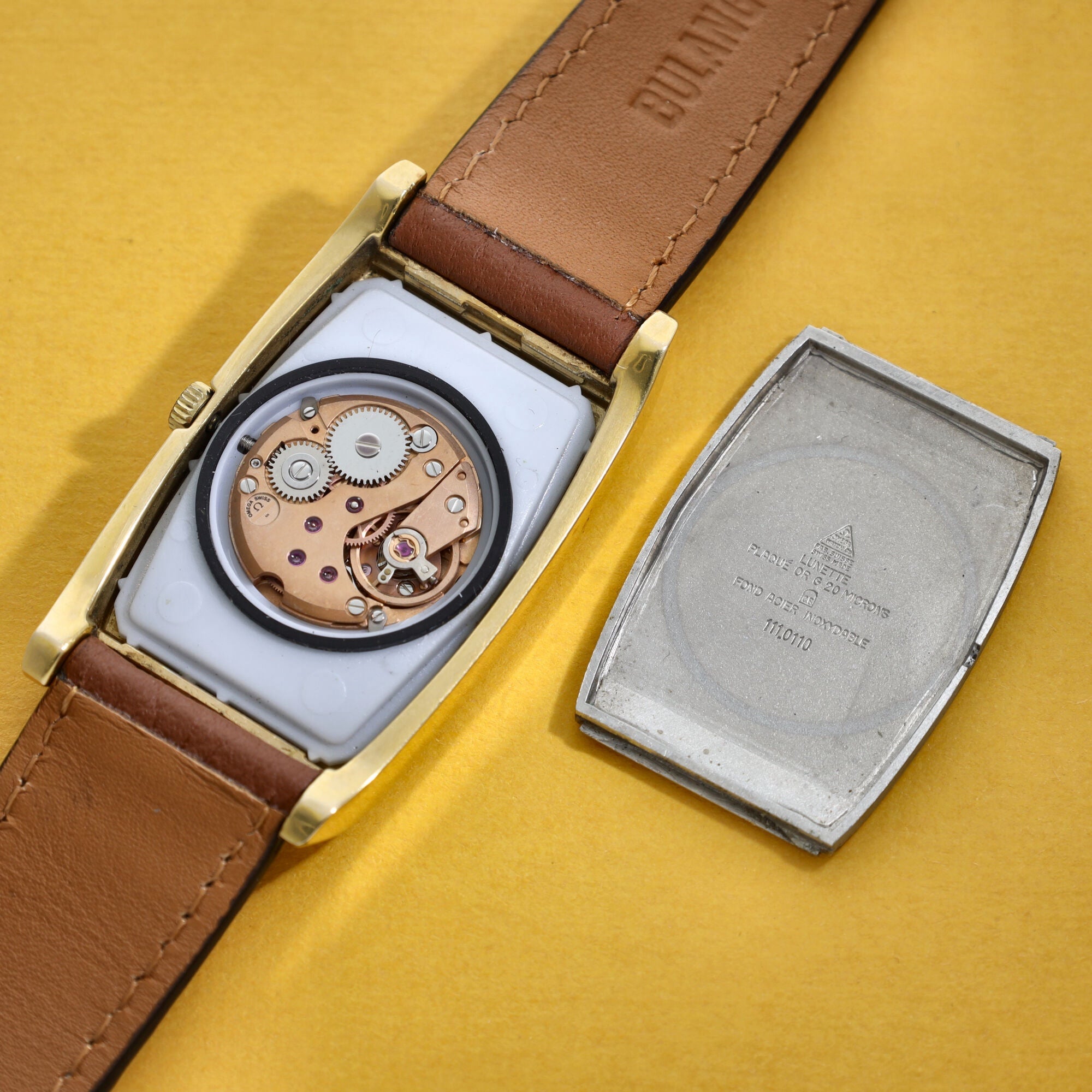 Omega Geneve Tank Ref. 111.0110 Gold Plated