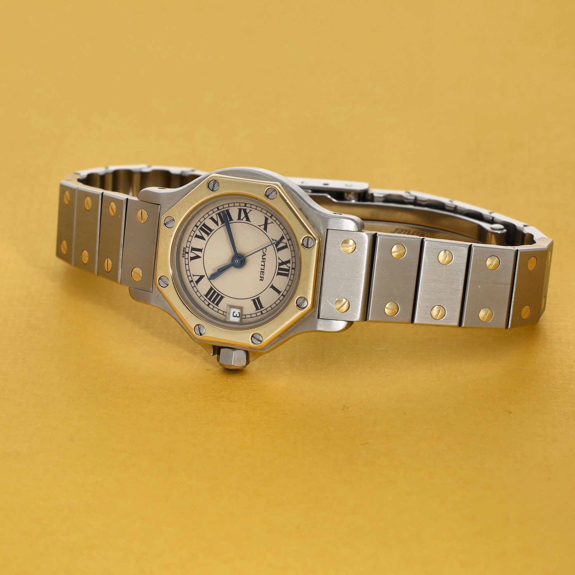 Cartier Santos Octagon Ref. 187903 Steel / Gold Ladies Box and Papers