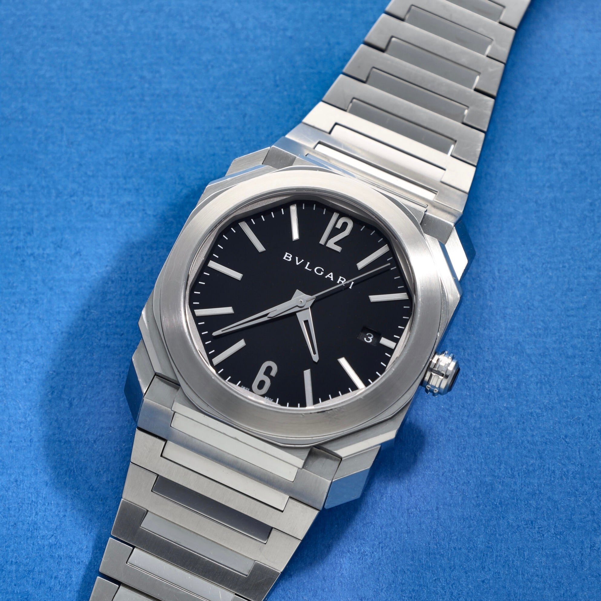 Bulgari Octo Solotempo Ref. BGO 38S Black Dial