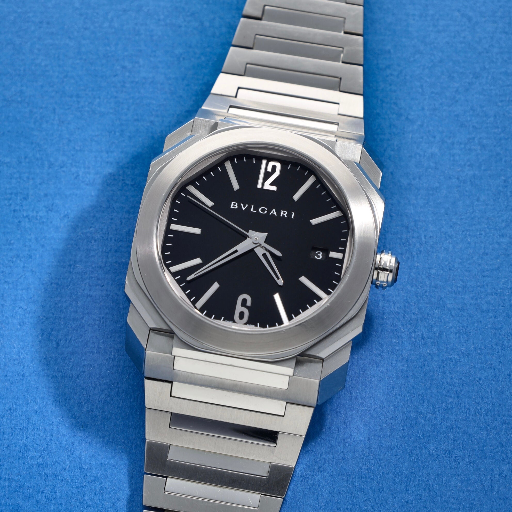 Bulgari Octo Solotempo Ref. BGO 38S Black Dial