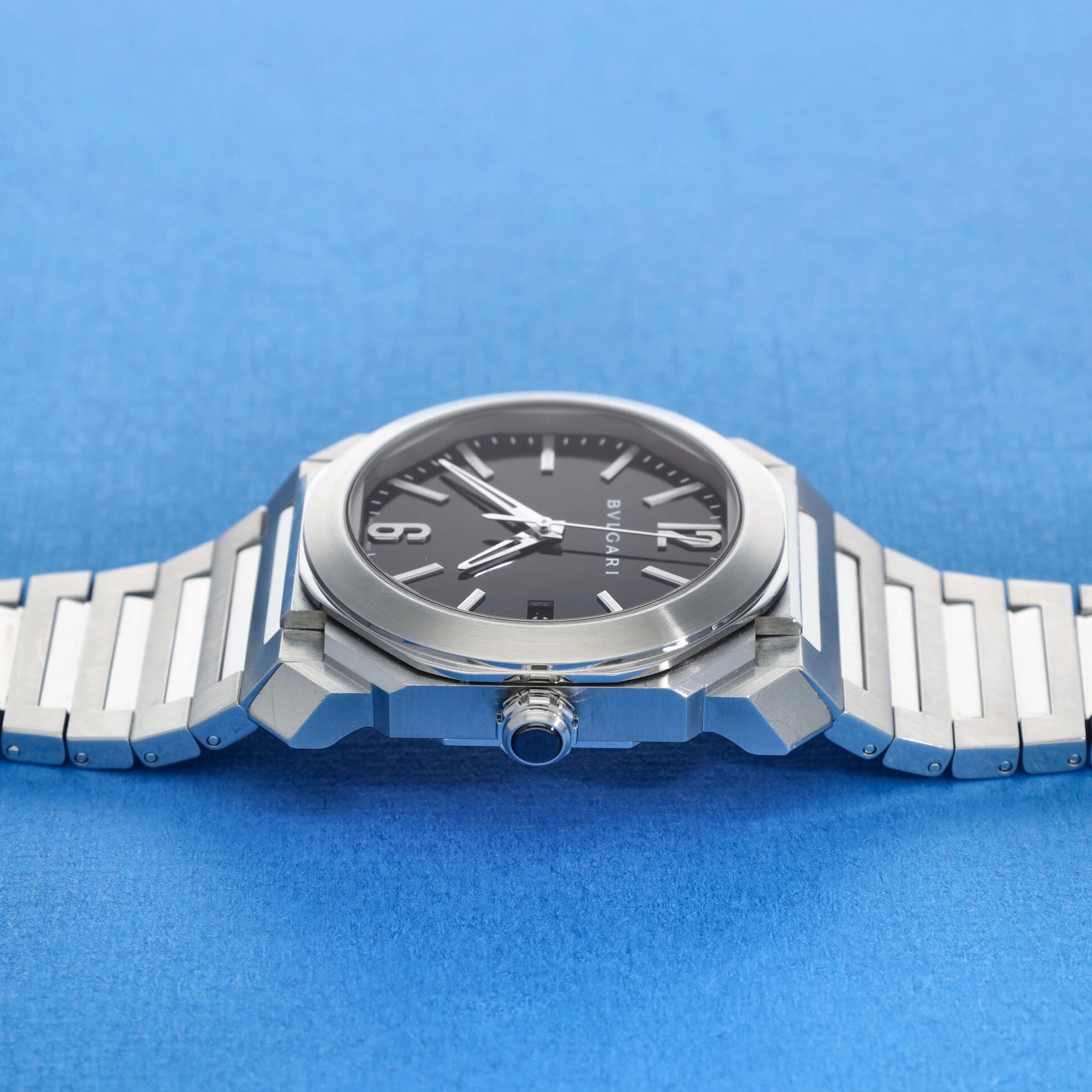 Bulgari Octo Solotempo Ref. BGO 38S Black Dial