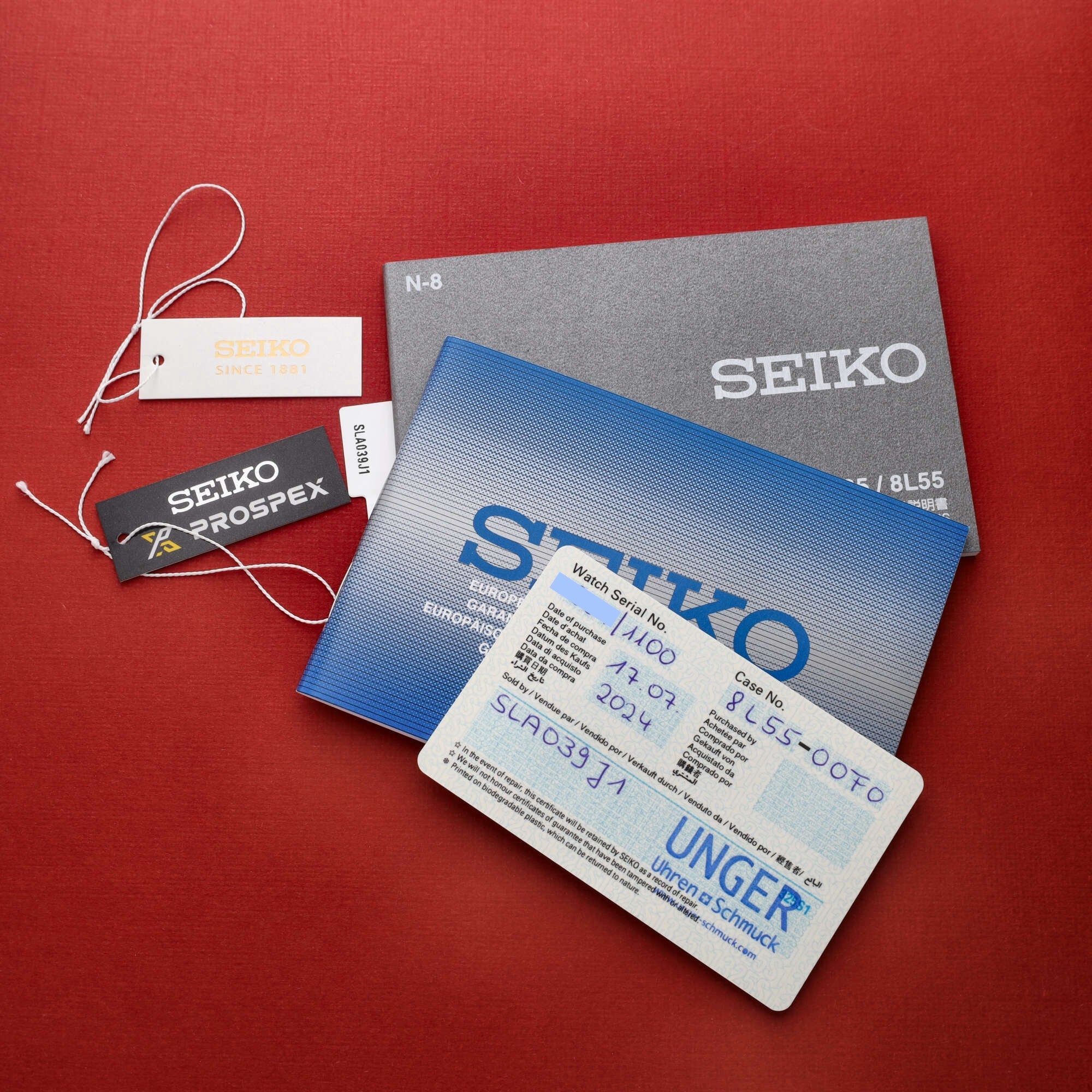 Seiko SBEX011 Prospex Limited 55th Anniversary Box and Papers