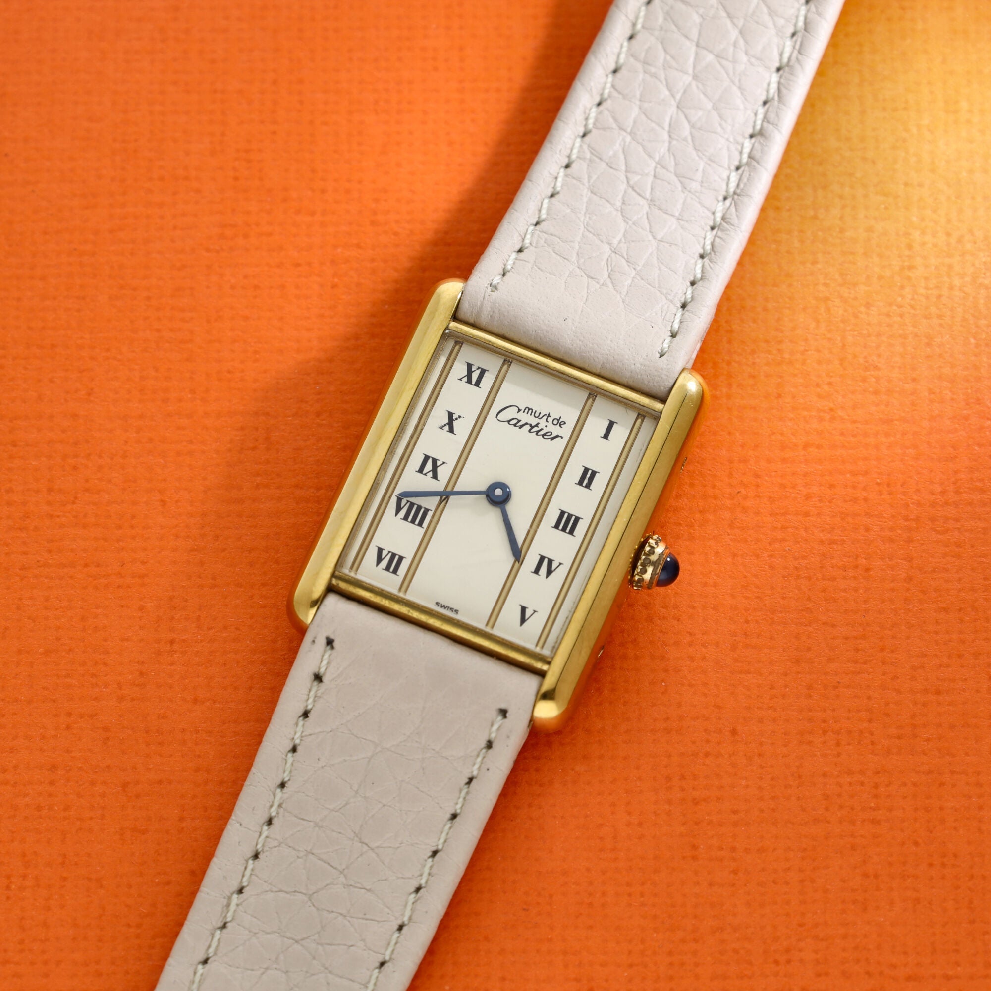 Cartier Must Tank Ref. 590005 Cream Dial Invoice and Box