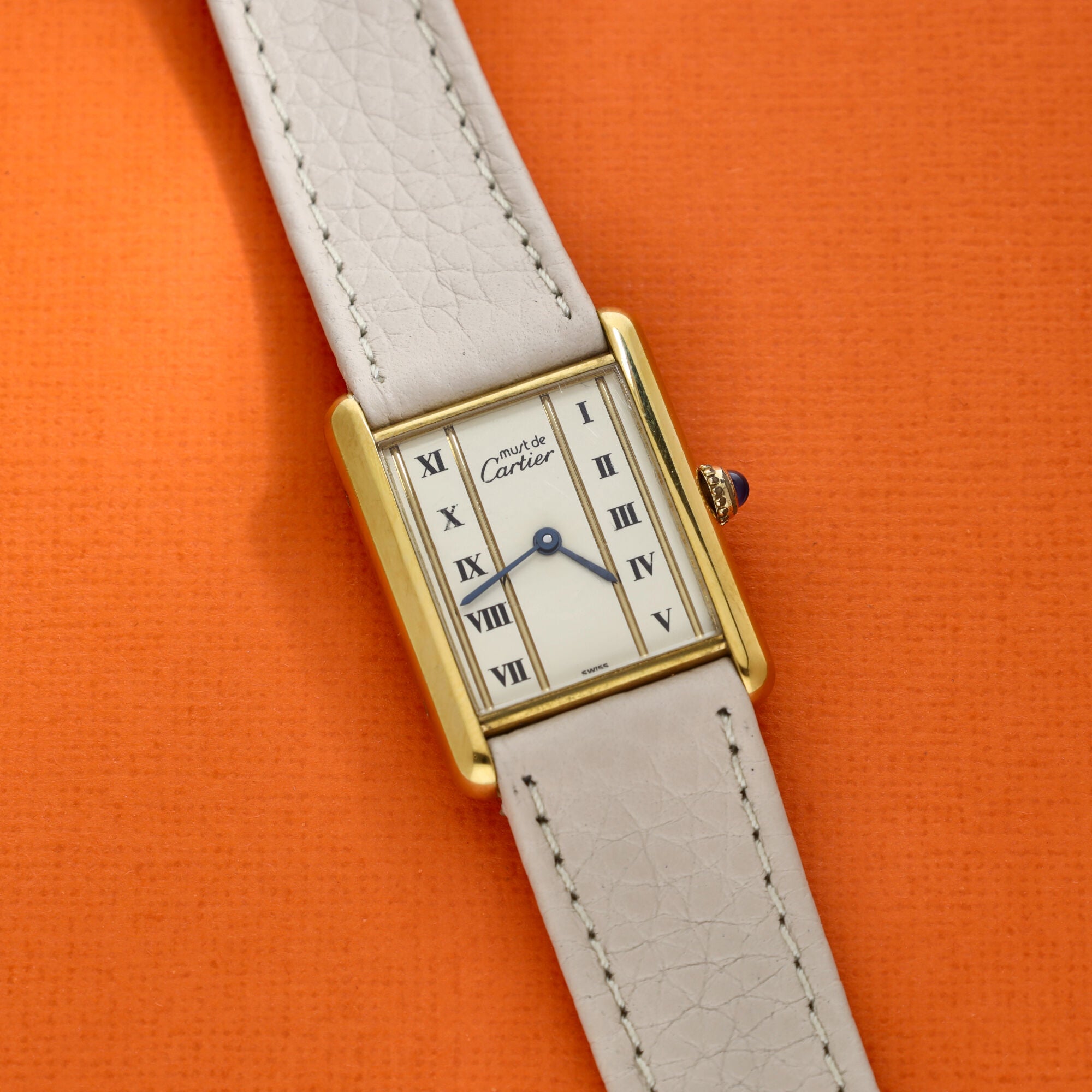 Cartier Must Tank Ref. 590005 Cream Dial Invoice and Box