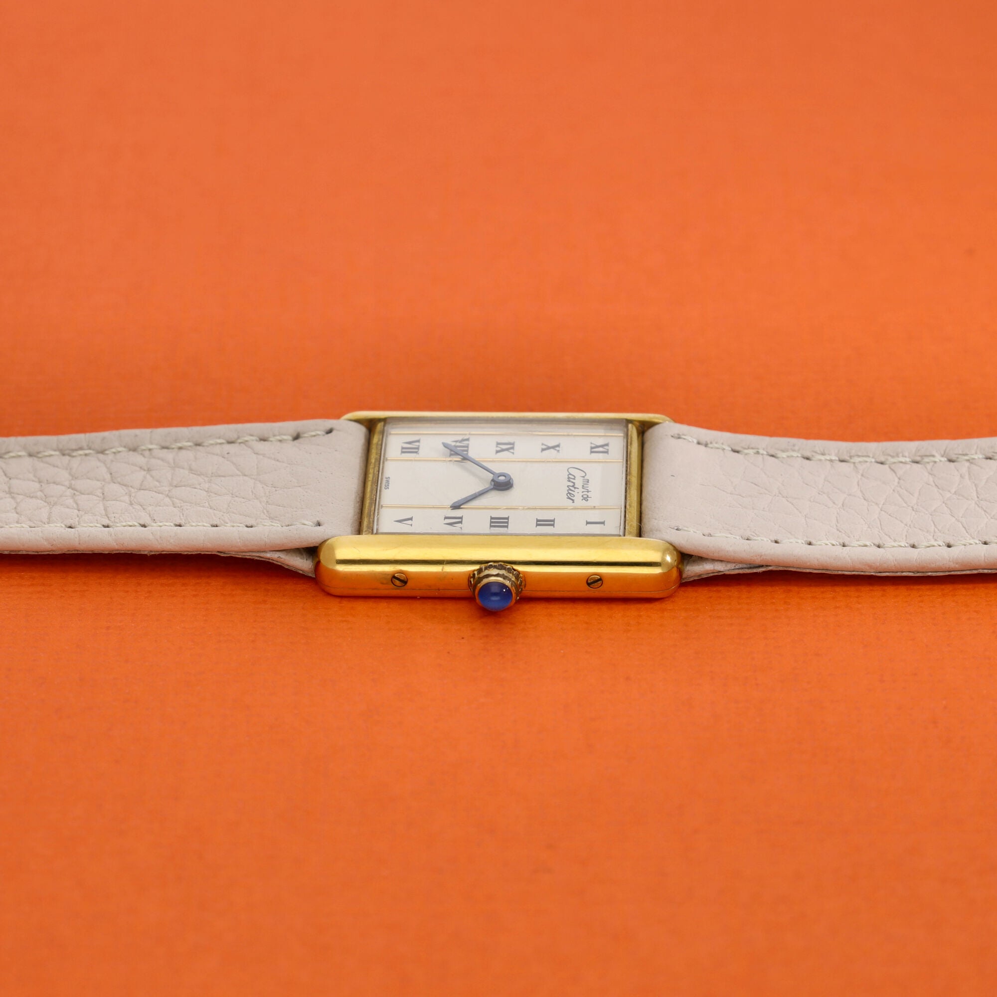 Cartier Must Tank Ref. 590005 Cream Dial Invoice and Box