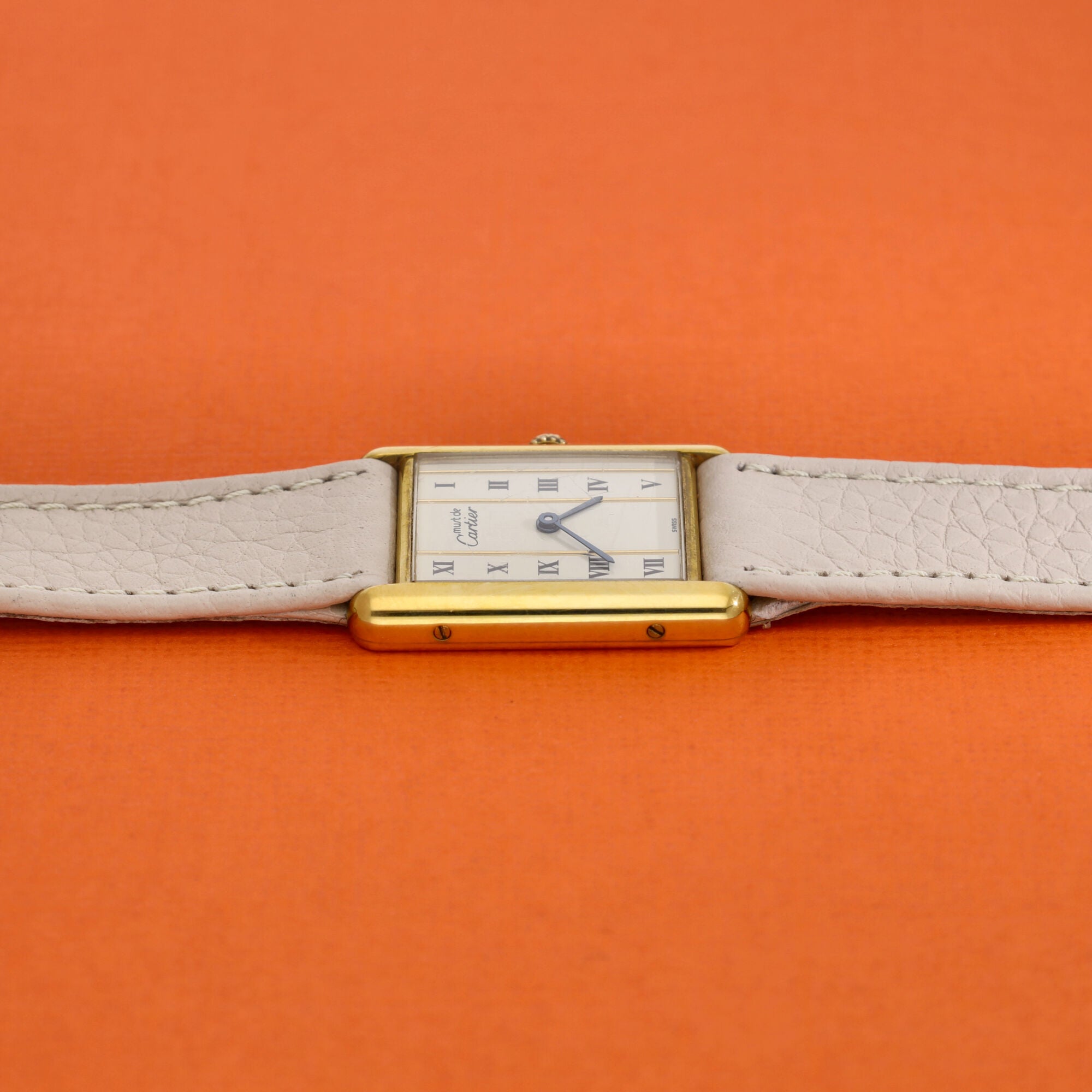 Cartier Must Tank Ref. 590005 Cream Dial Invoice and Box