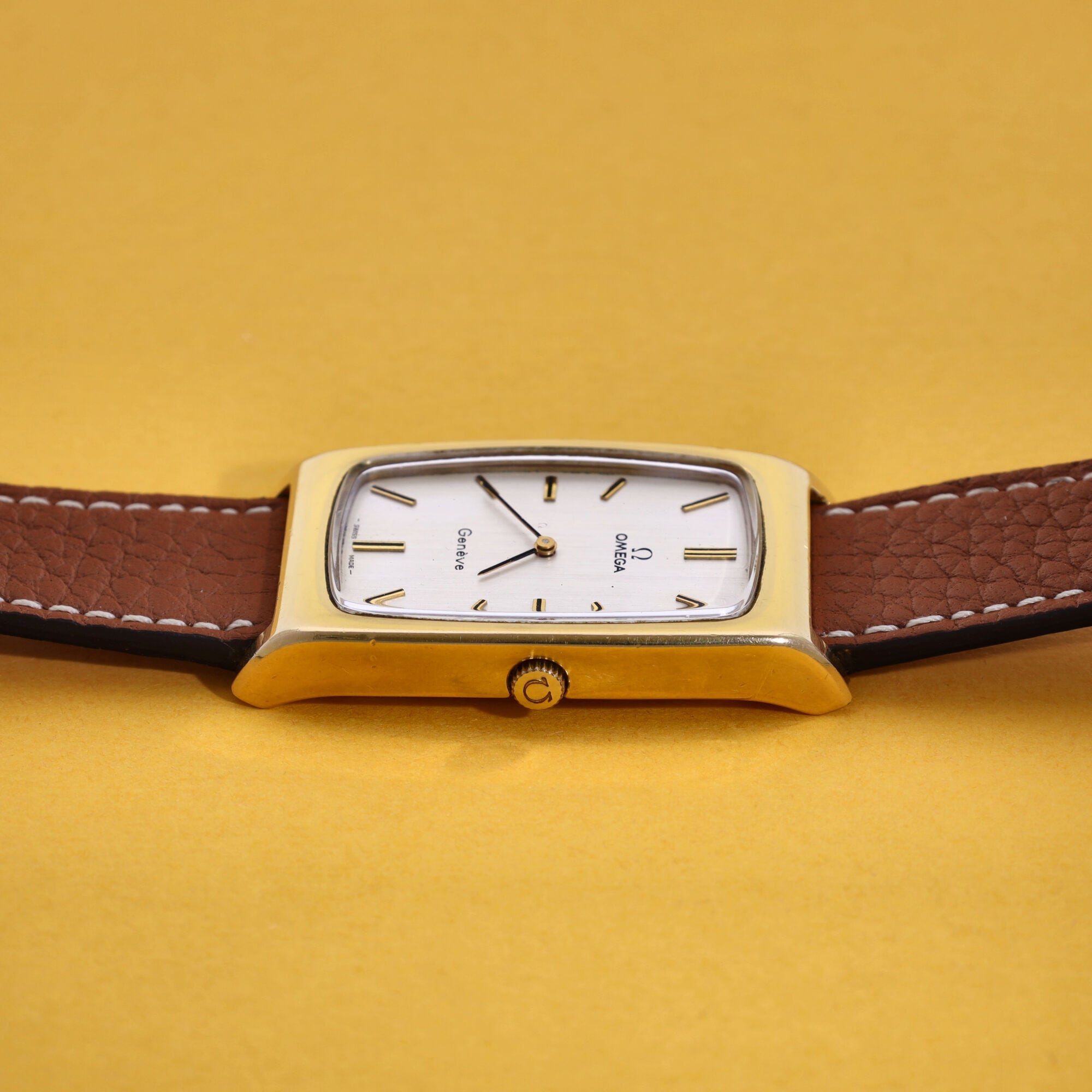 Omega Geneve Tank Ref. 111.0110 Gold Plated