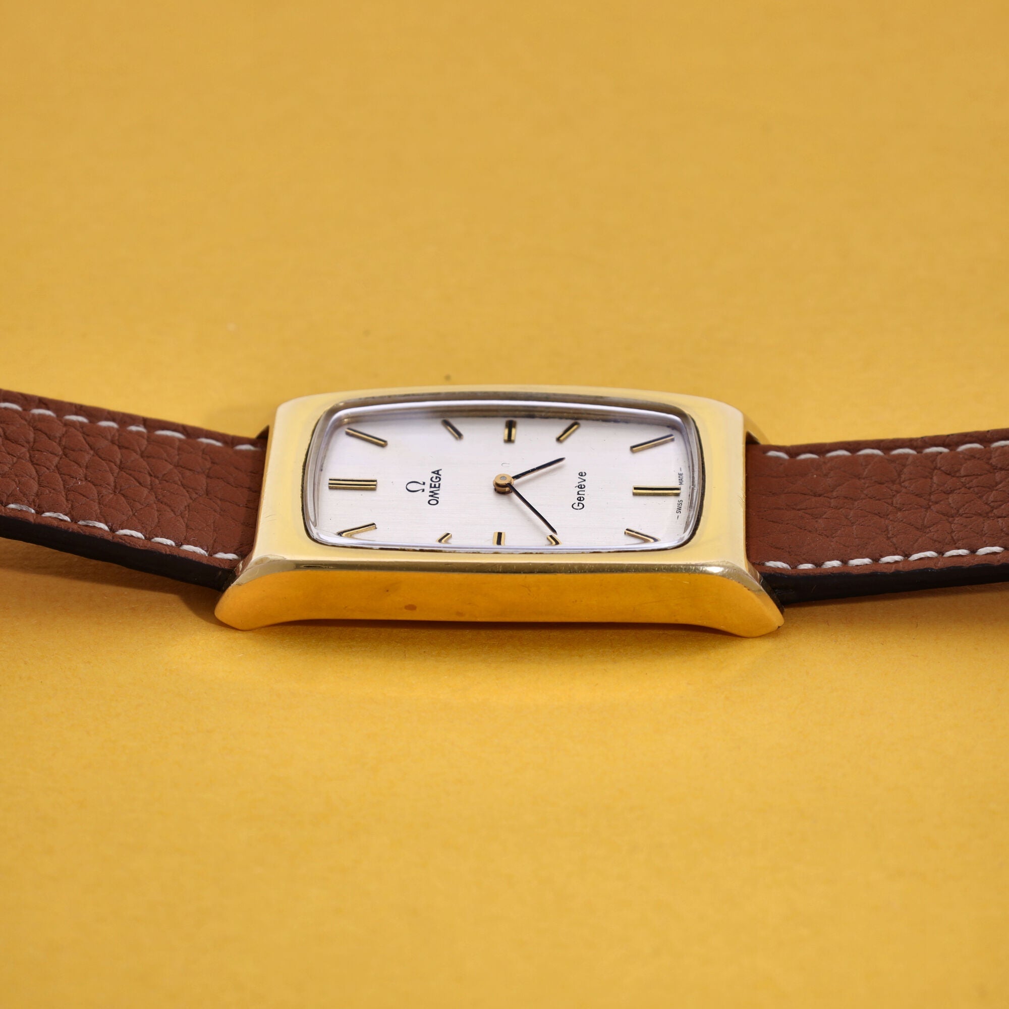 Omega Geneve Tank Ref. 111.0110 Gold Plated