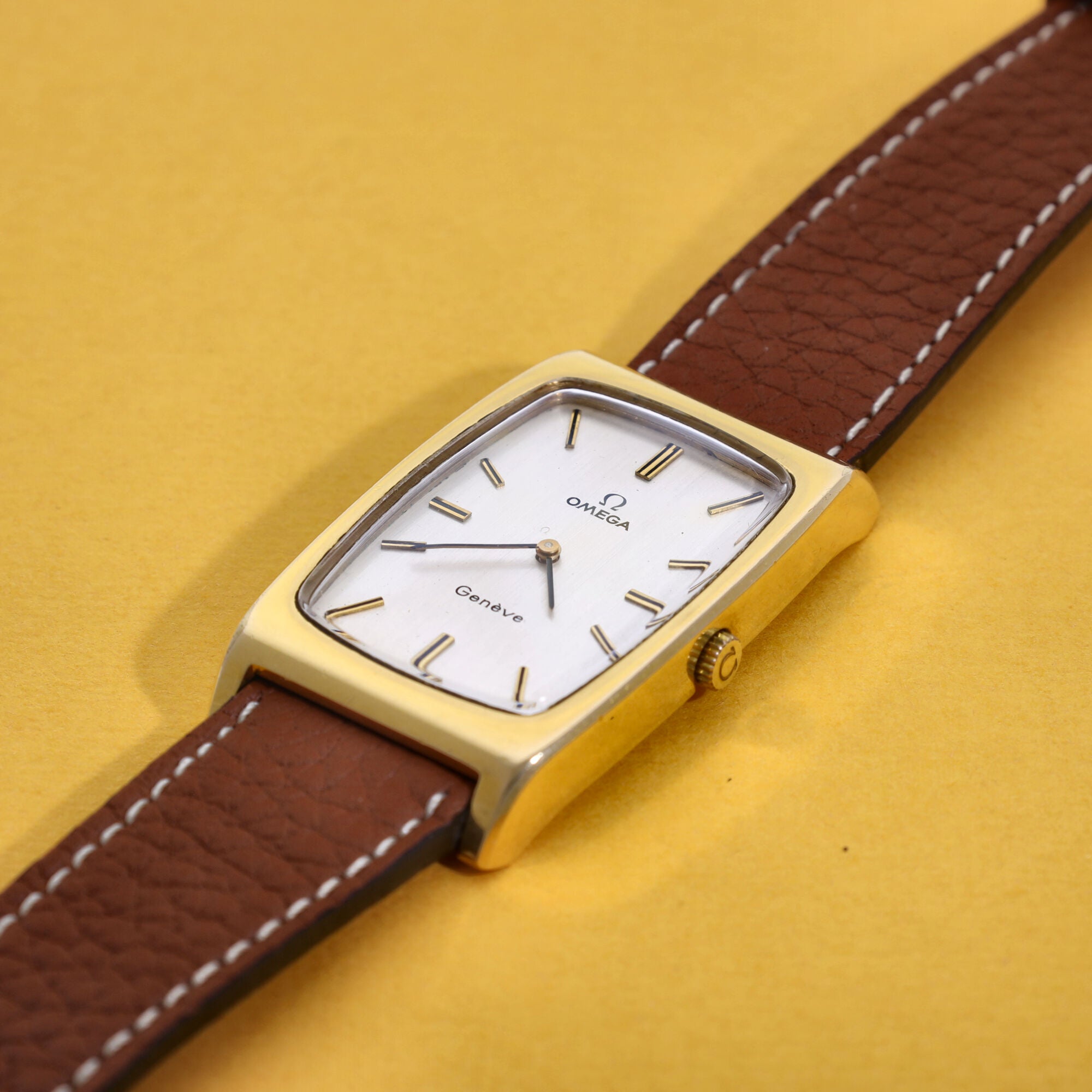 Omega Geneve Tank Ref. 111.0110 Gold Plated