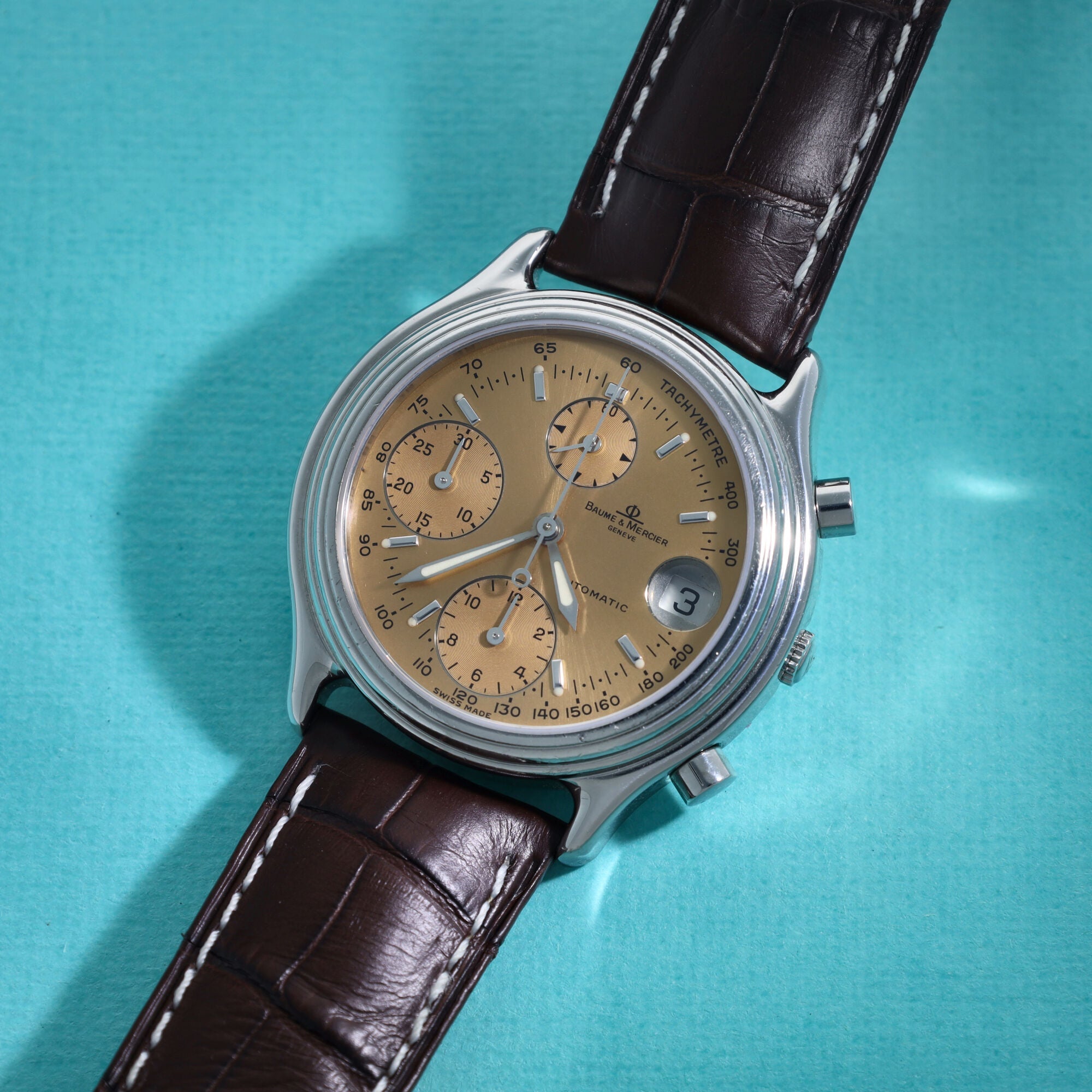 Baume & Mercier Baumatic Chronograph MV040122 Salmon Dial