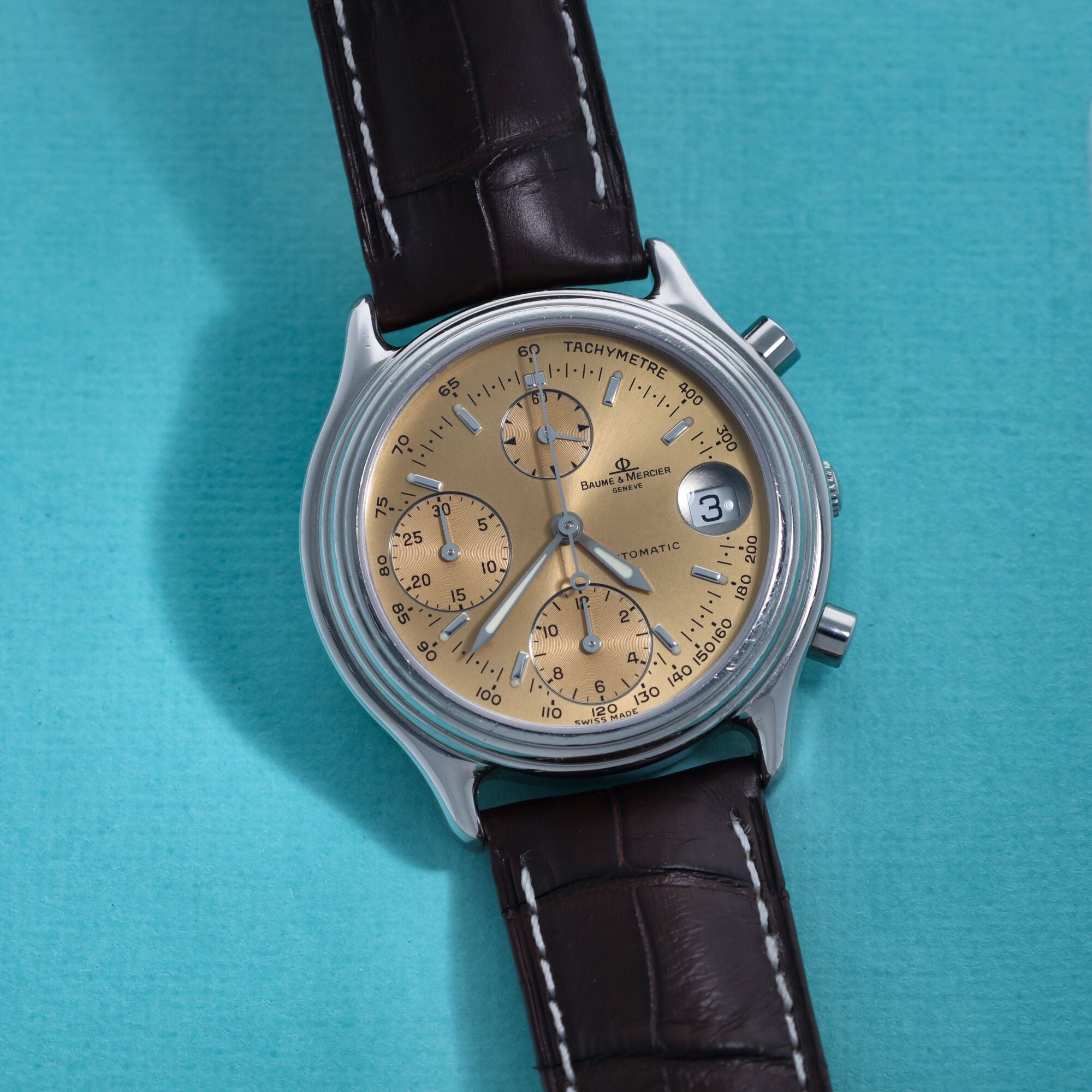 Baume & Mercier Baumatic Chronograph MV040122 Salmon Dial