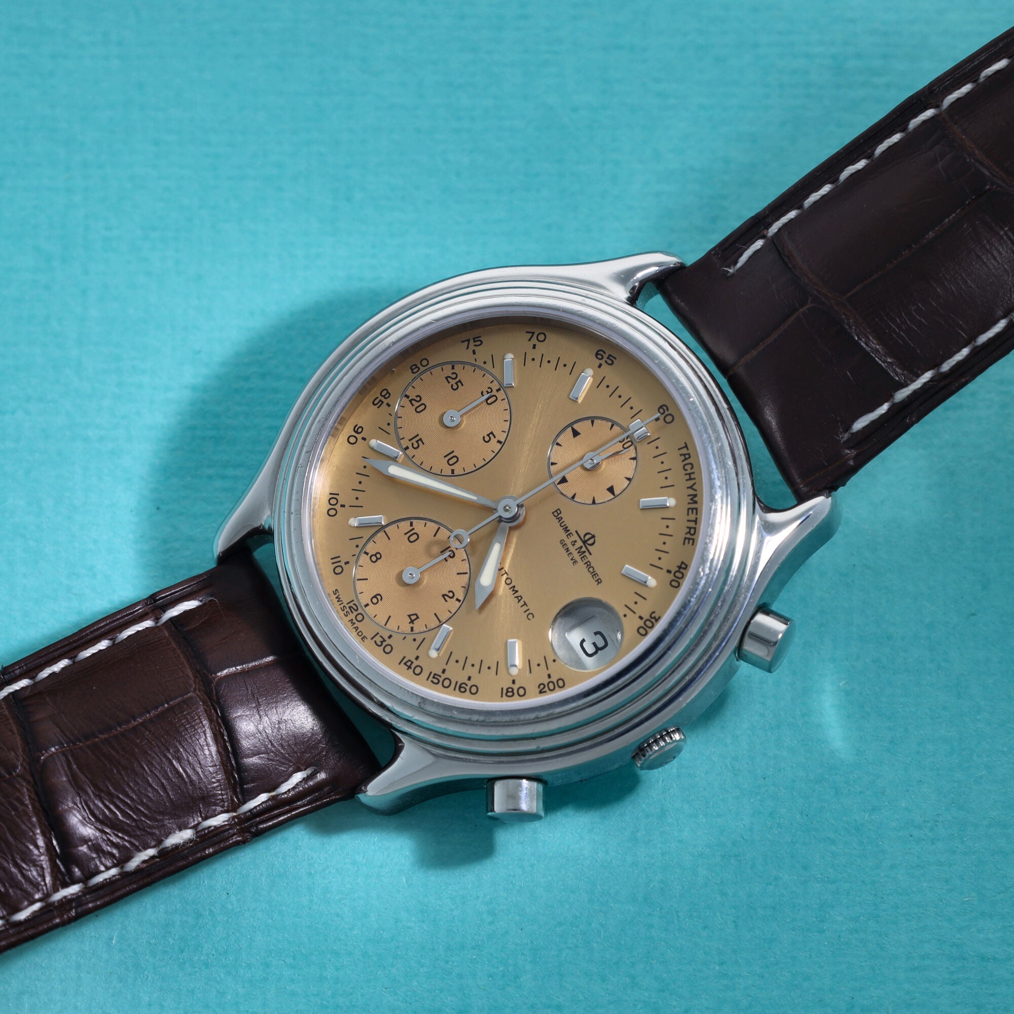 Baume & Mercier Baumatic Chronograph MV040122 Salmon Dial