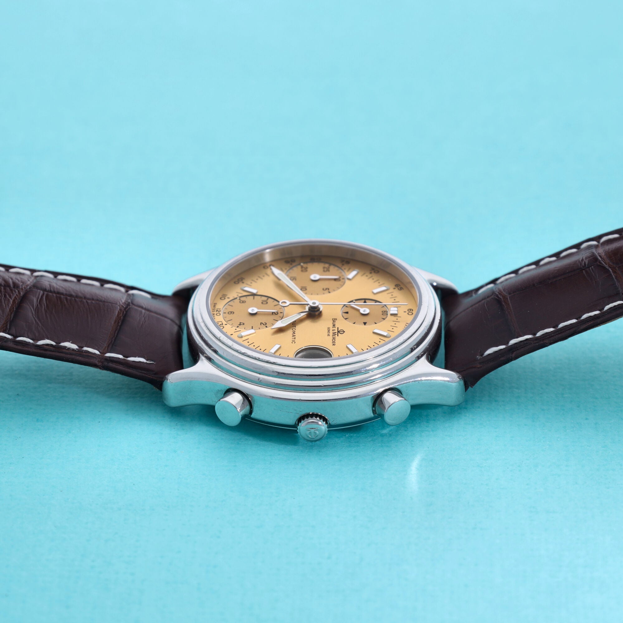 Baume & Mercier Baumatic Chronograph MV040122 Salmon Dial