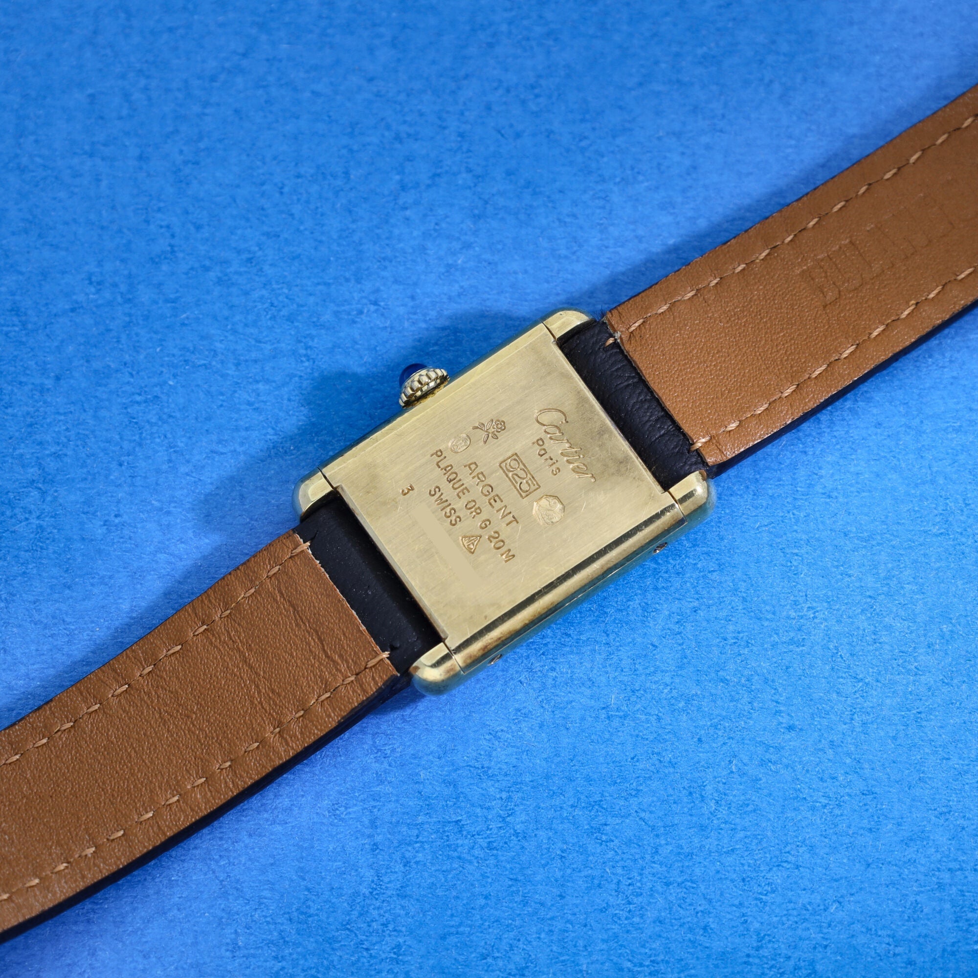 Cartier Tank Must Ladies 'Lapis' Dial Handwound