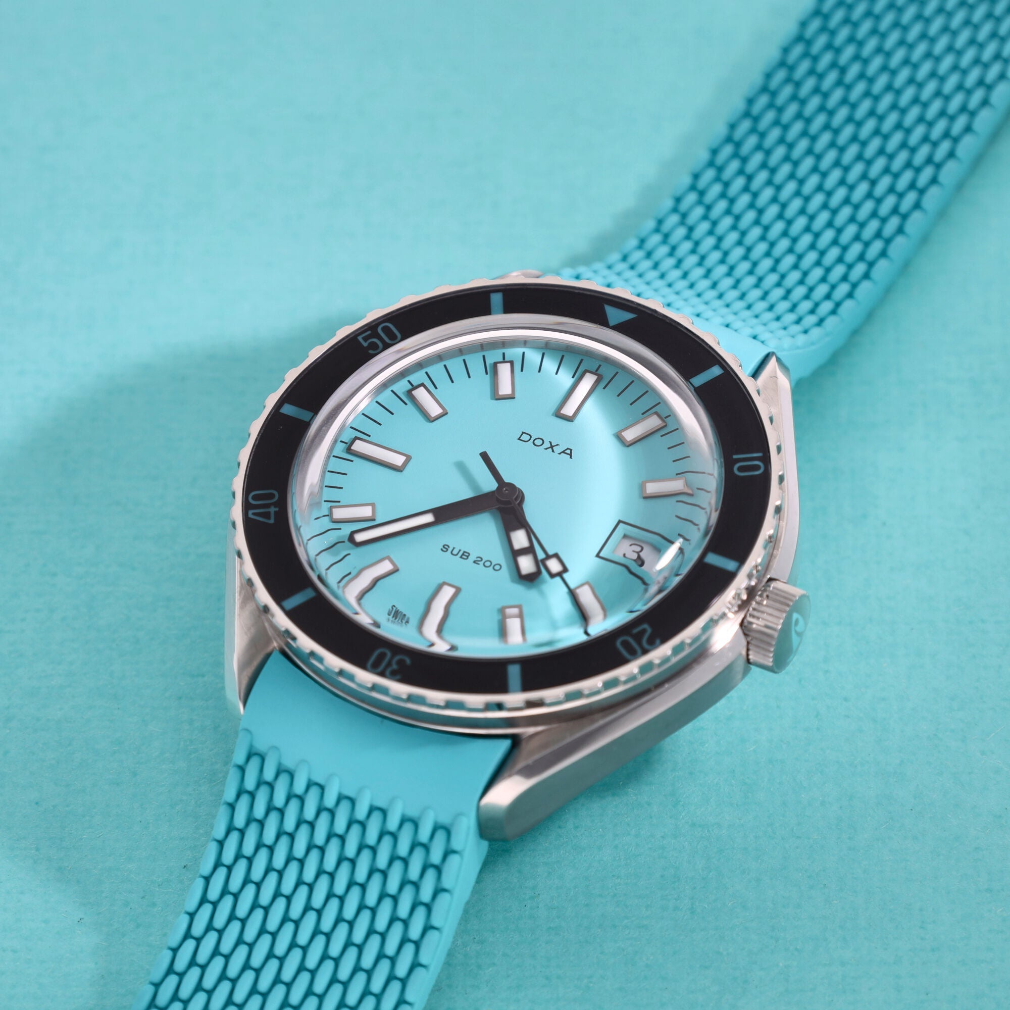 Doxa Sub 200 Aquamarine Ref. 79910.241.25 Full-Set