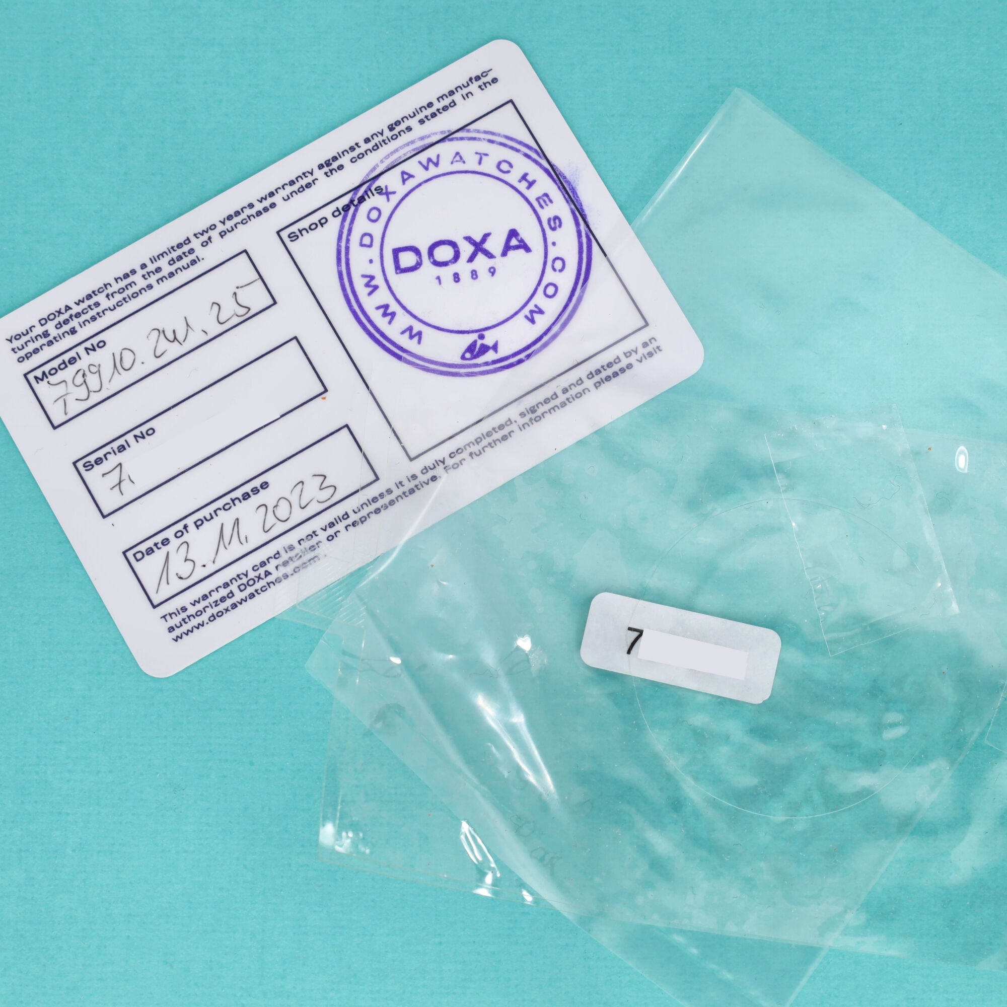 Doxa Sub 200 Aquamarine Ref. 79910.241.25 Full-Set