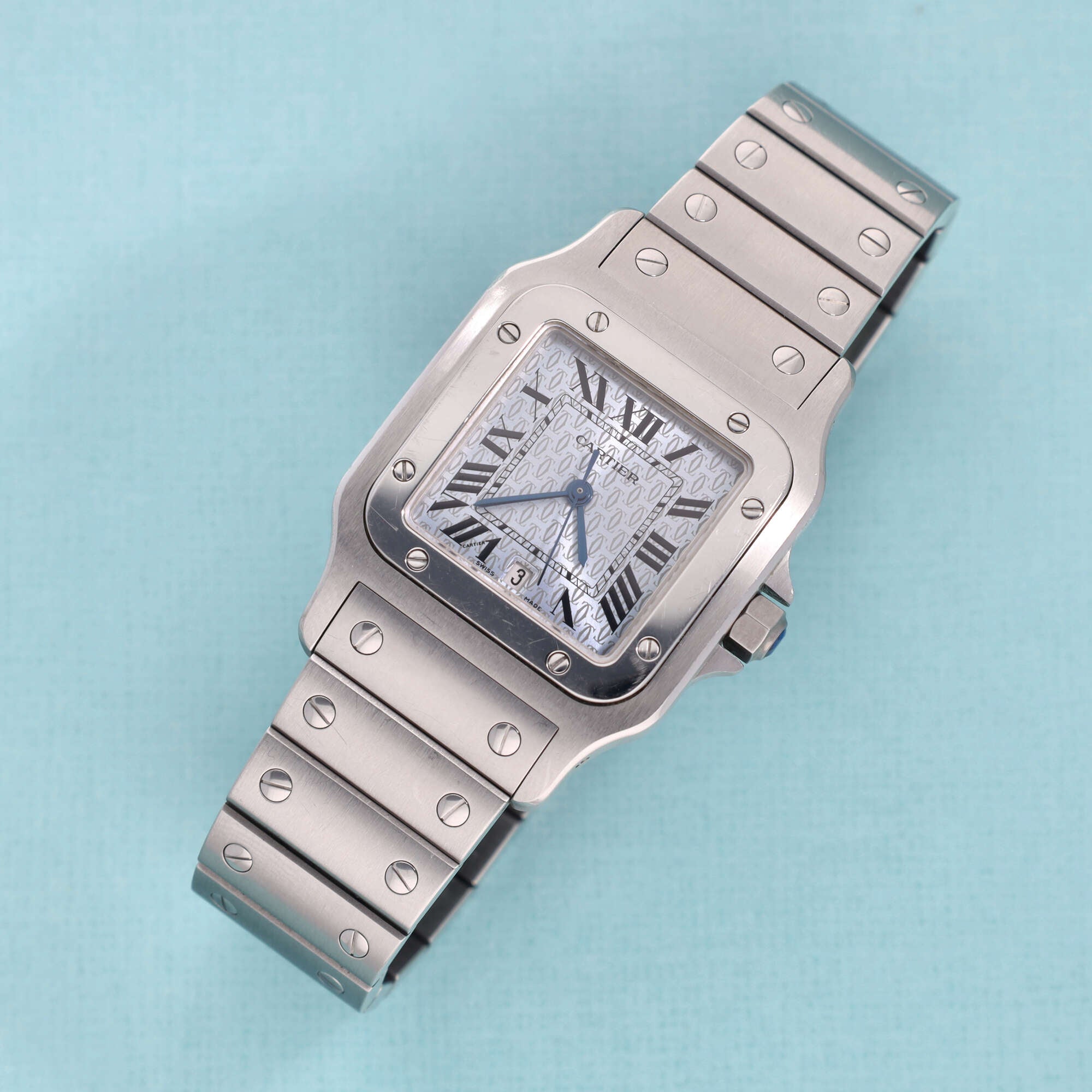 Cartier Santos Ref. 1564 Limited Ice Blue Dial