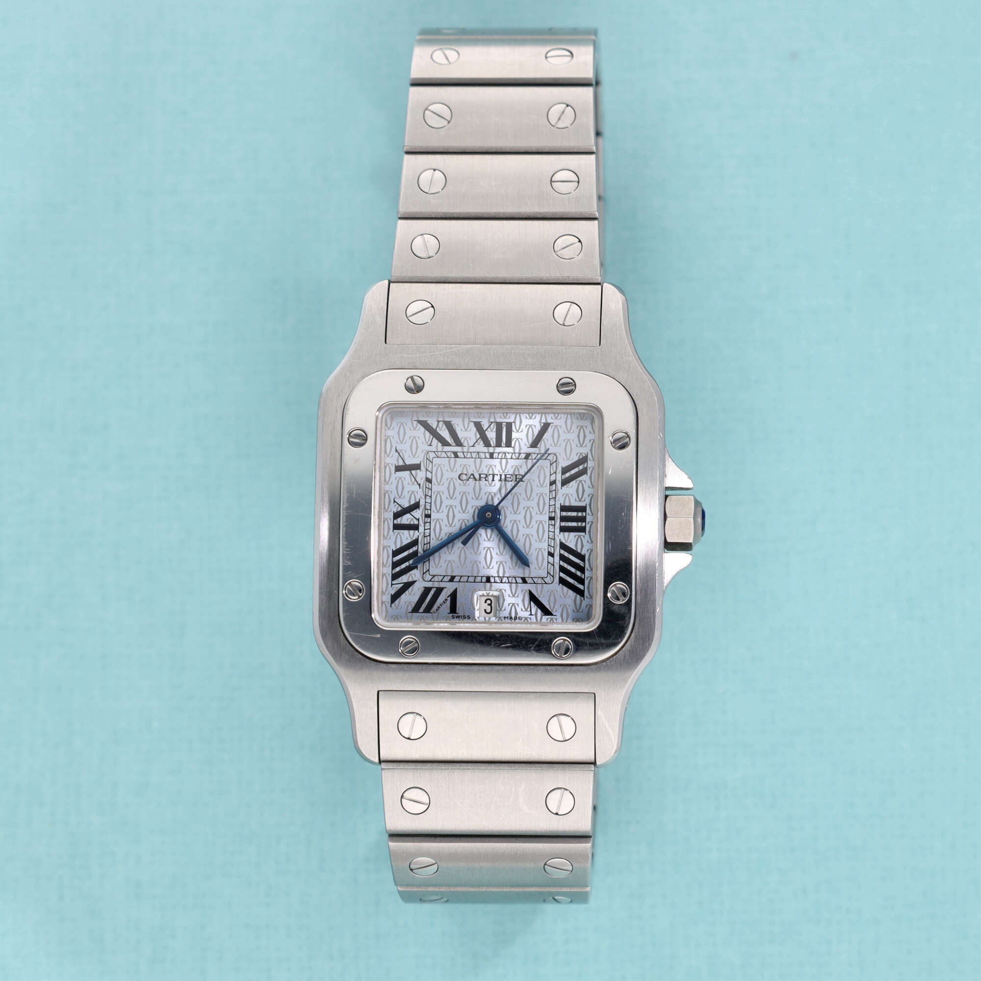 Cartier Santos Ref. 1564 Limited Ice Blue Dial