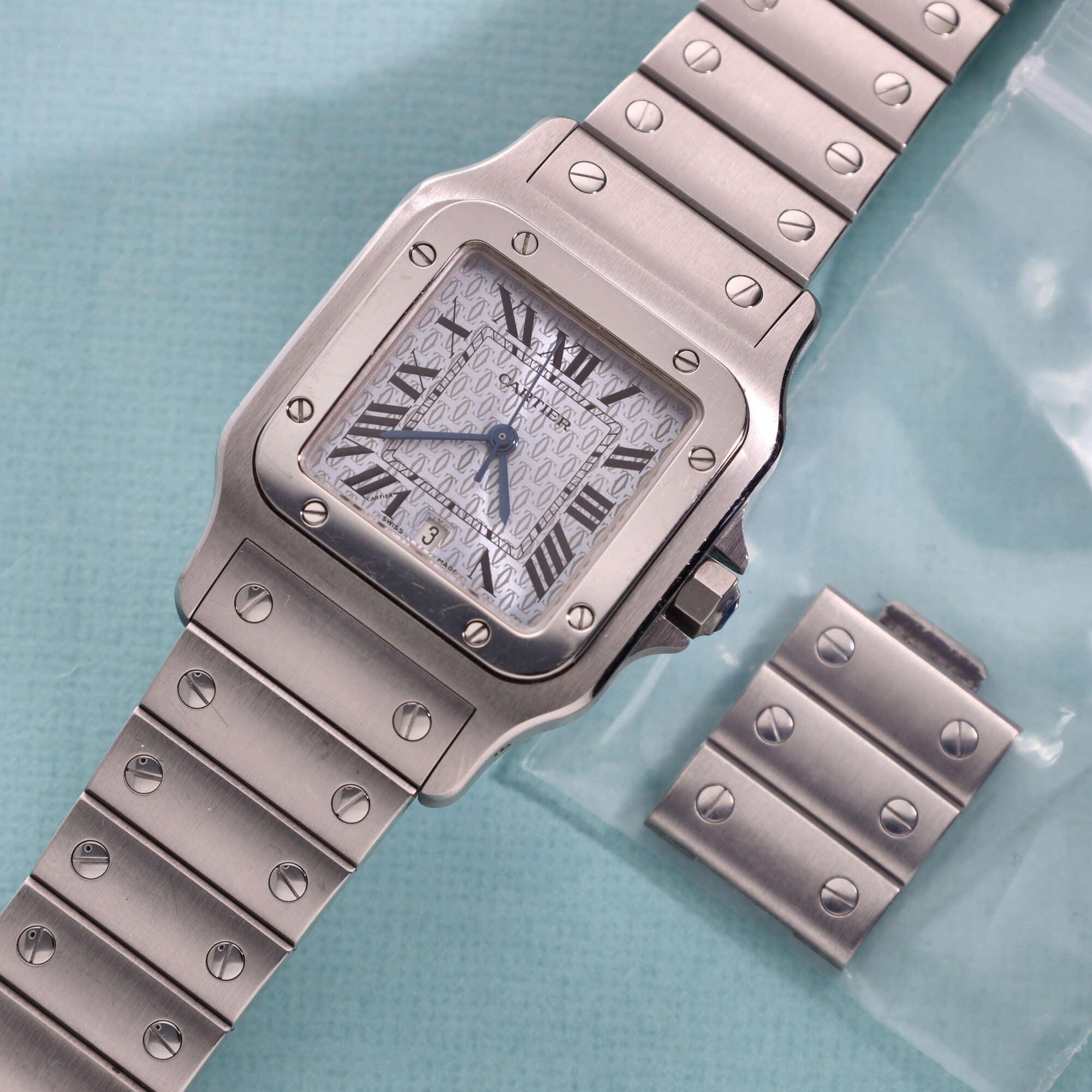 Cartier Santos Ref. 1564 Limited Ice Blue Dial