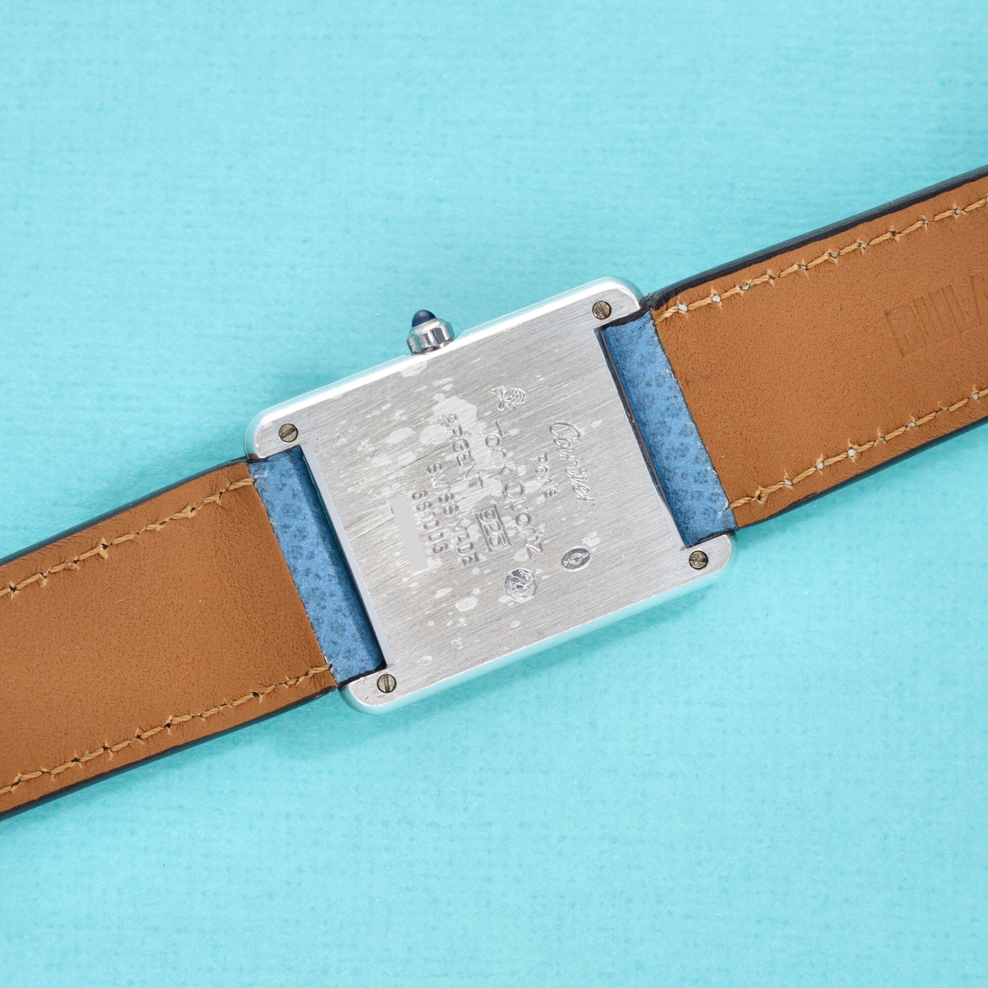 Cartier Tank Must Ref. 681006 Silver Dark Blue Roman Dial