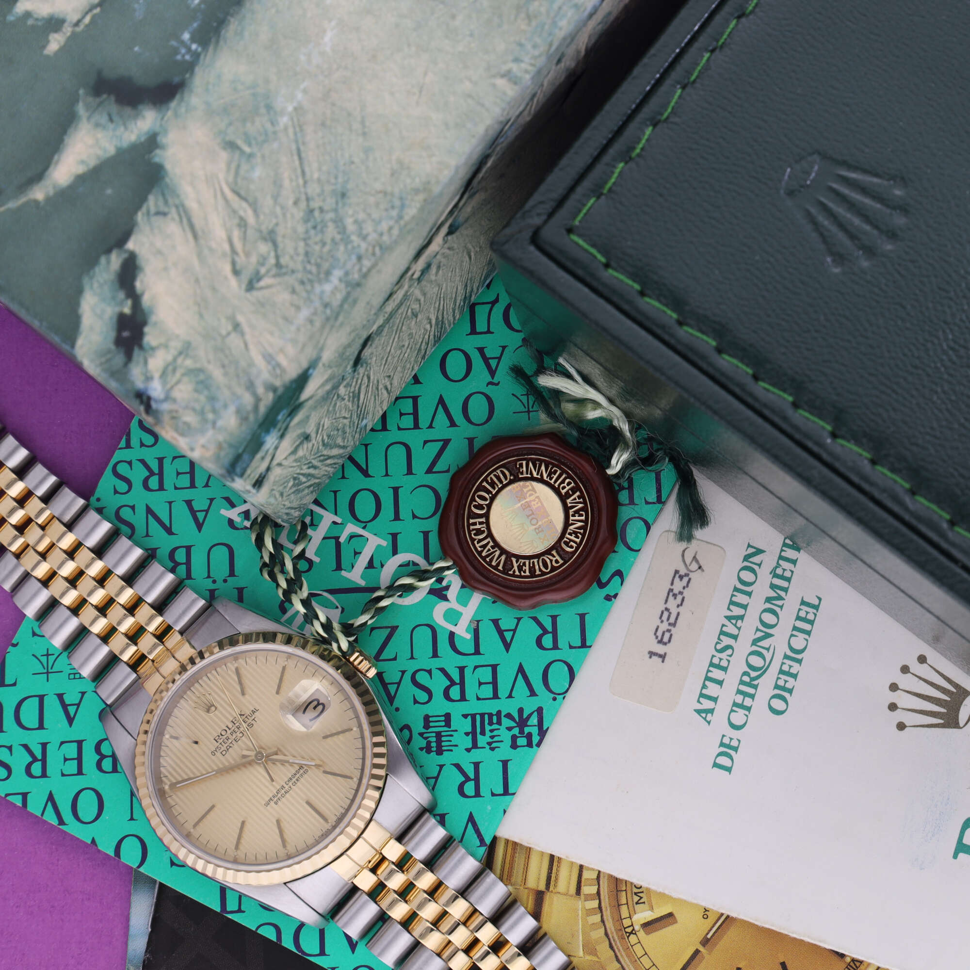 Rolex Datejust Ref. 16233 Tapestry Dial Full-Set