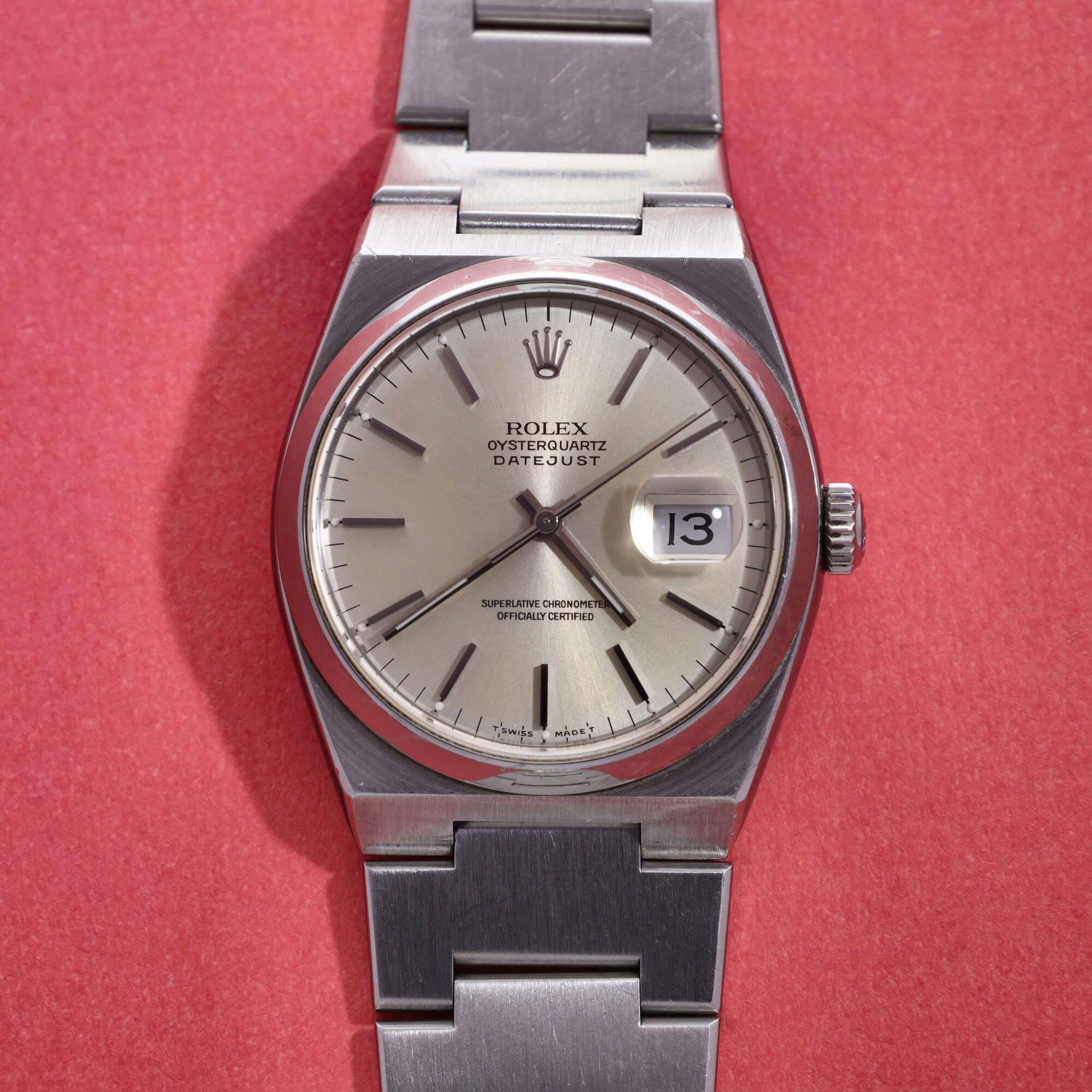 Rolex Datejust Oysterquartz Ref. 17000 (Warm) Silver Dial