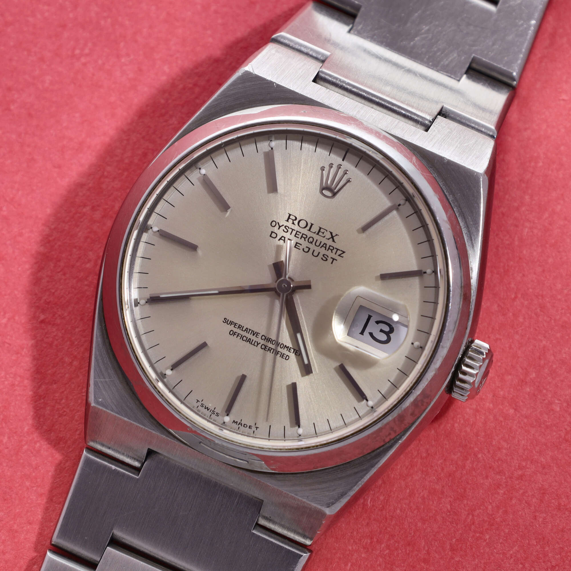 Rolex Datejust Oysterquartz Ref. 17000 (Warm) Silver Dial