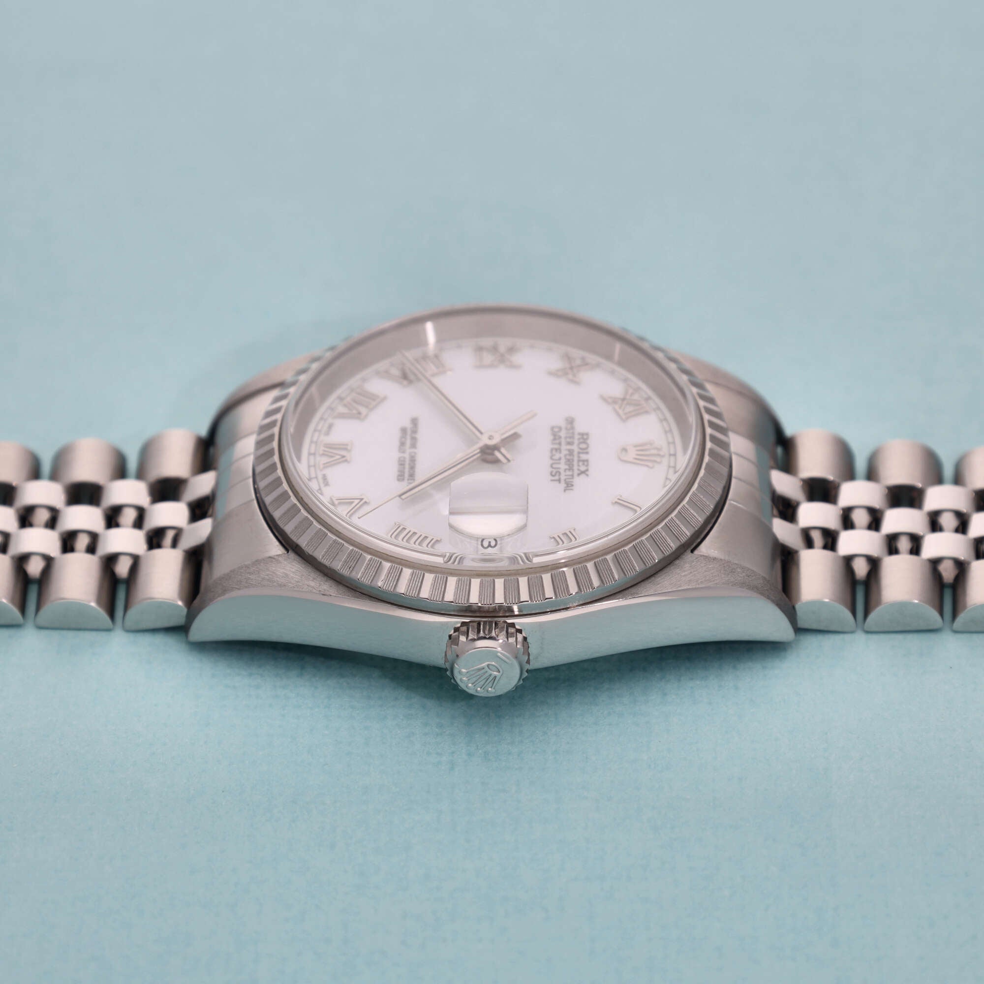 Rolex Datejust Ref. 16220 White Roman Dial