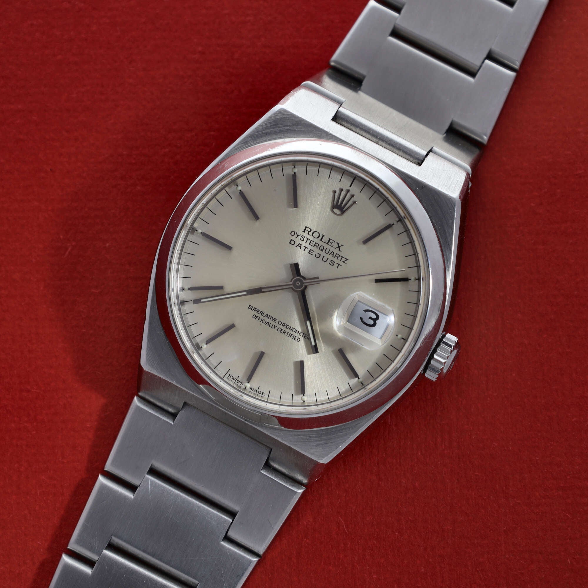 Rolex Datejust Oysterquartz Ref. 17000A (Warm) Silver Dial