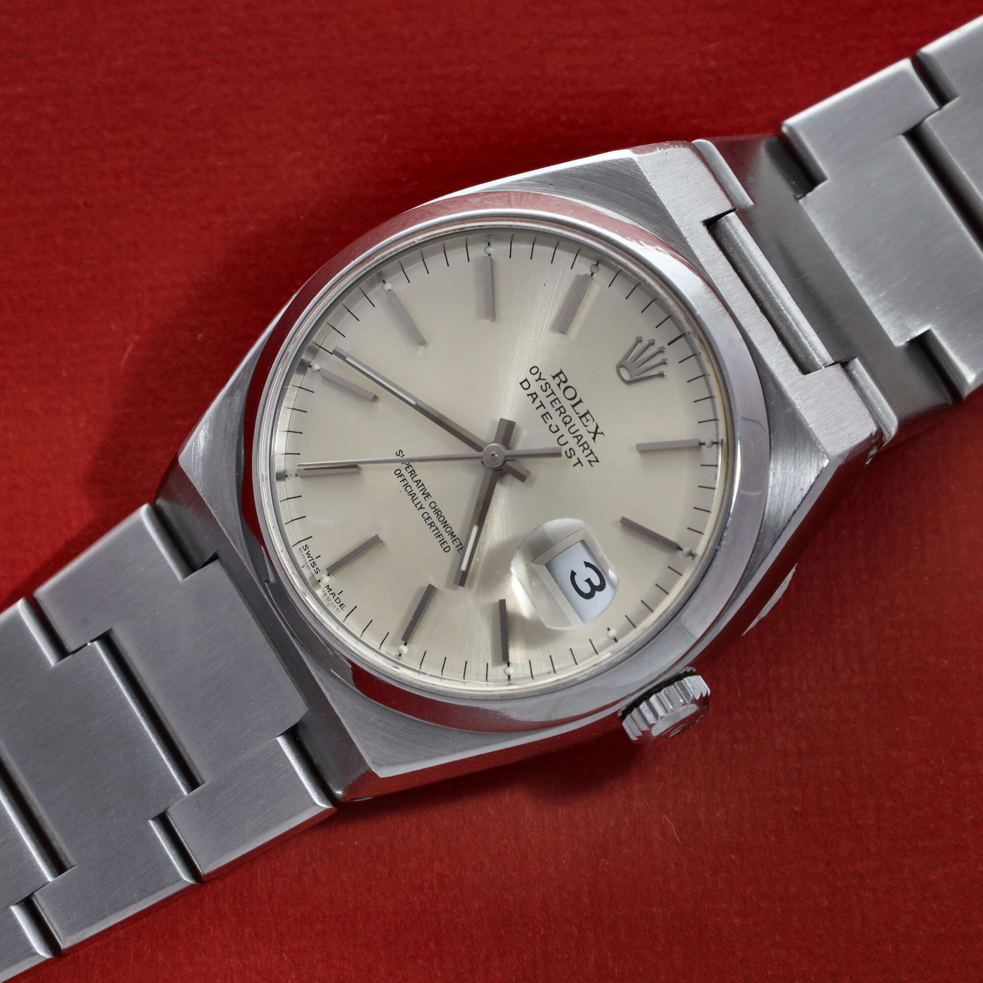 Rolex Datejust Oysterquartz Ref. 17000A (Warm) Silver Dial