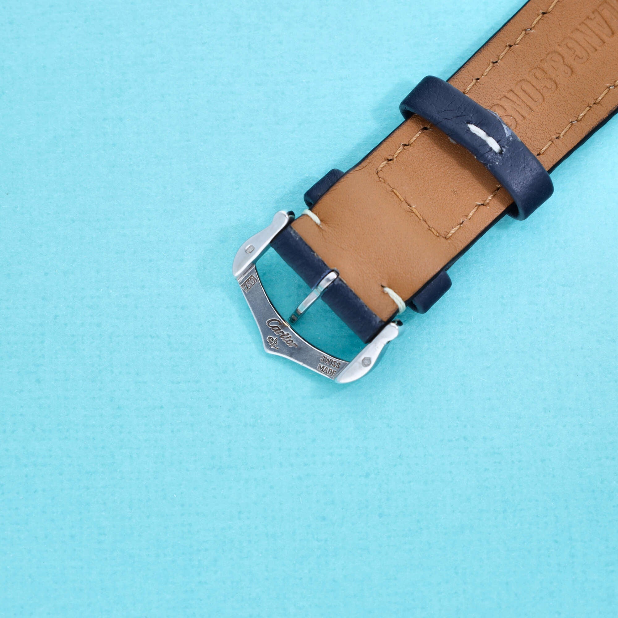 Cartier Tank Americaine Ref. 1741 Guilloché Dial in 18K White Gold