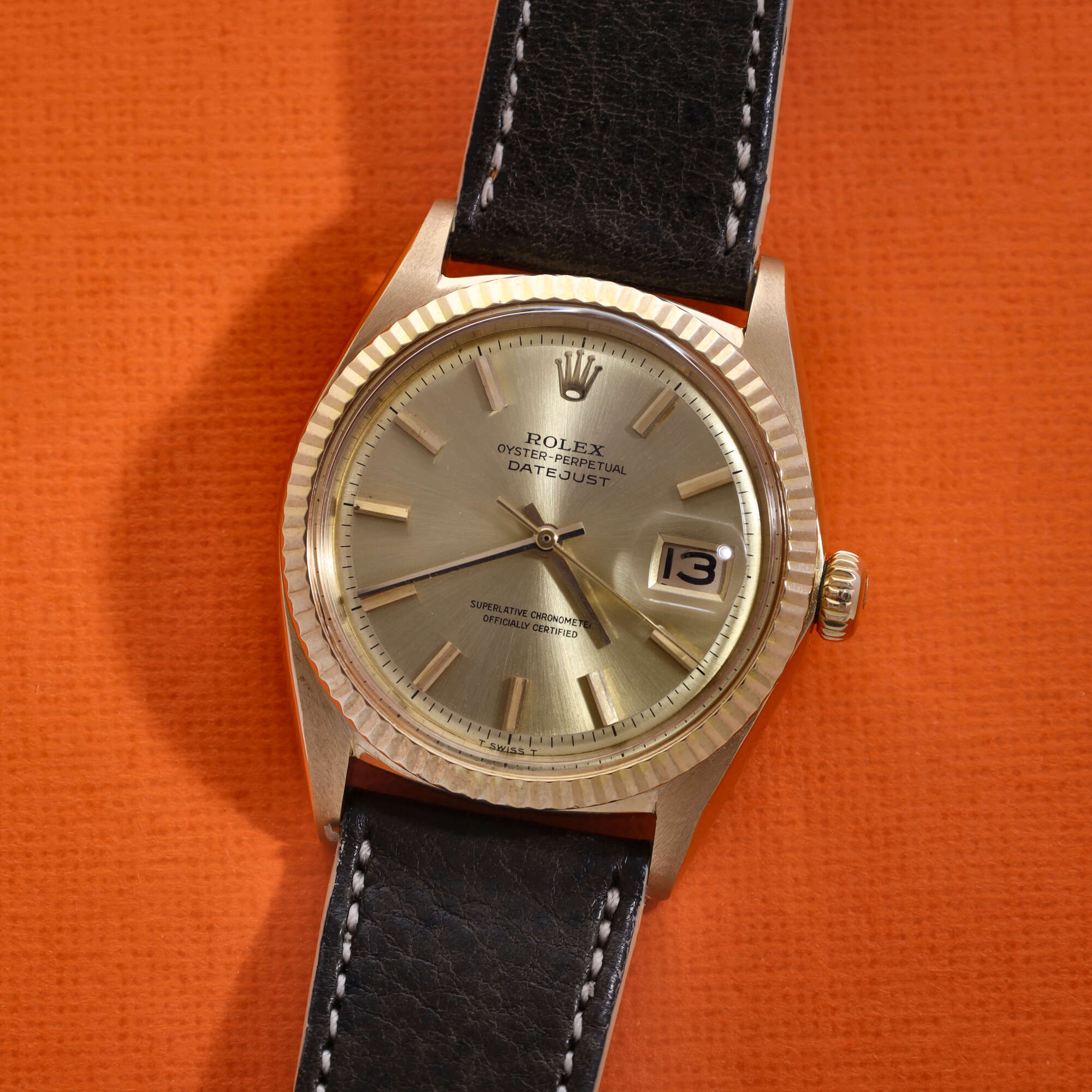 Rolex Datejust 1601/8 Champagne No Lume Dial