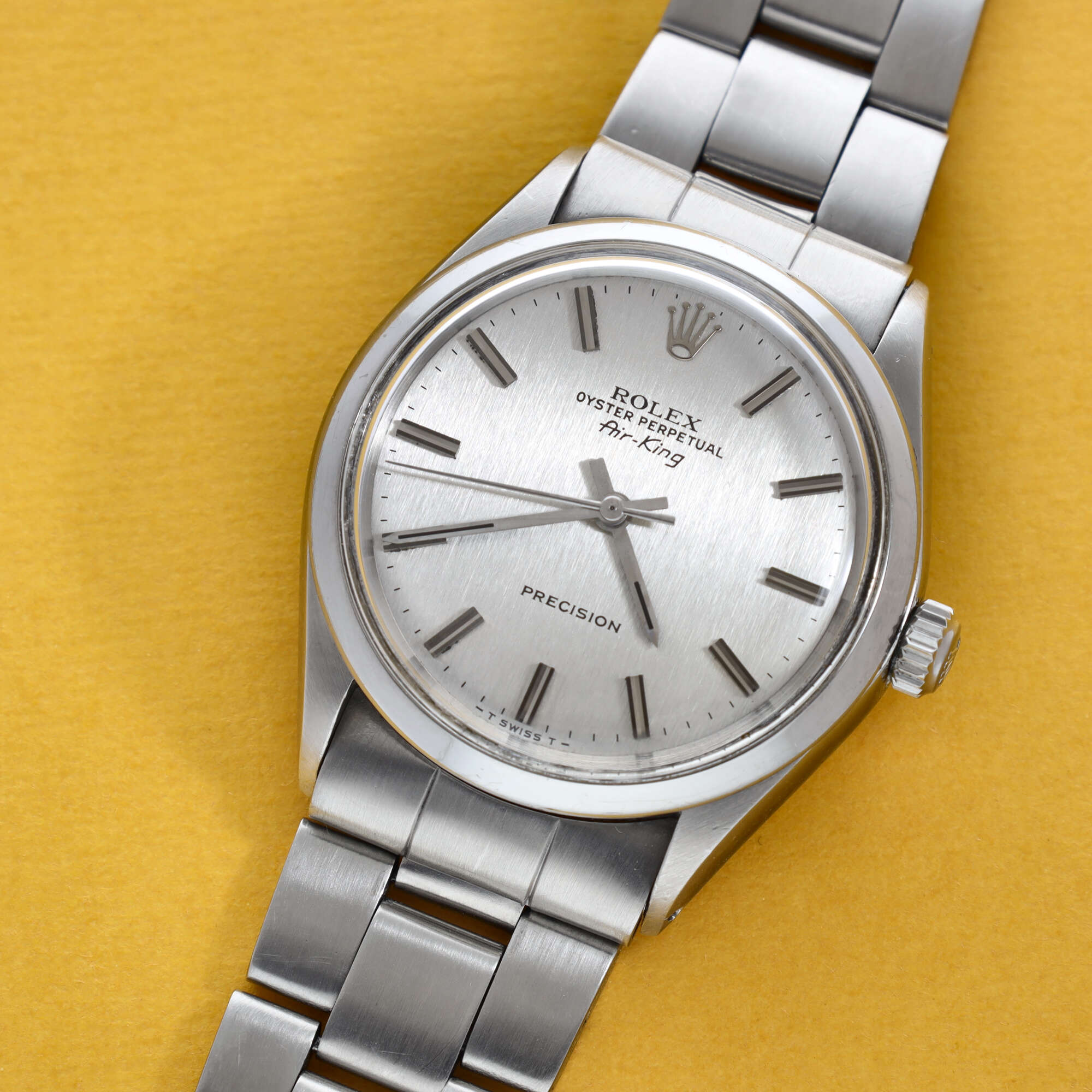 Rolex Air-King Ref. 5500 Vertical Brush Silver Dial