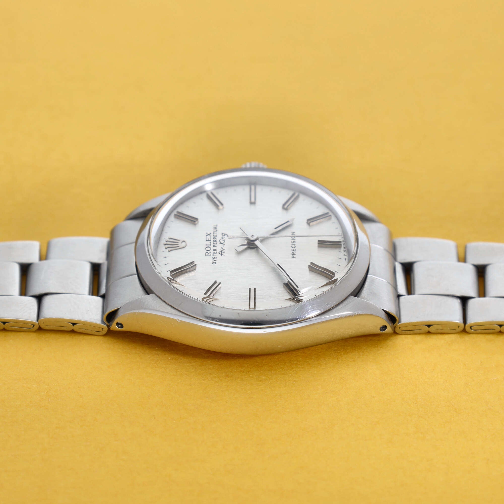 Rolex Air-King Ref. 5500 Vertical Brush Silver Dial