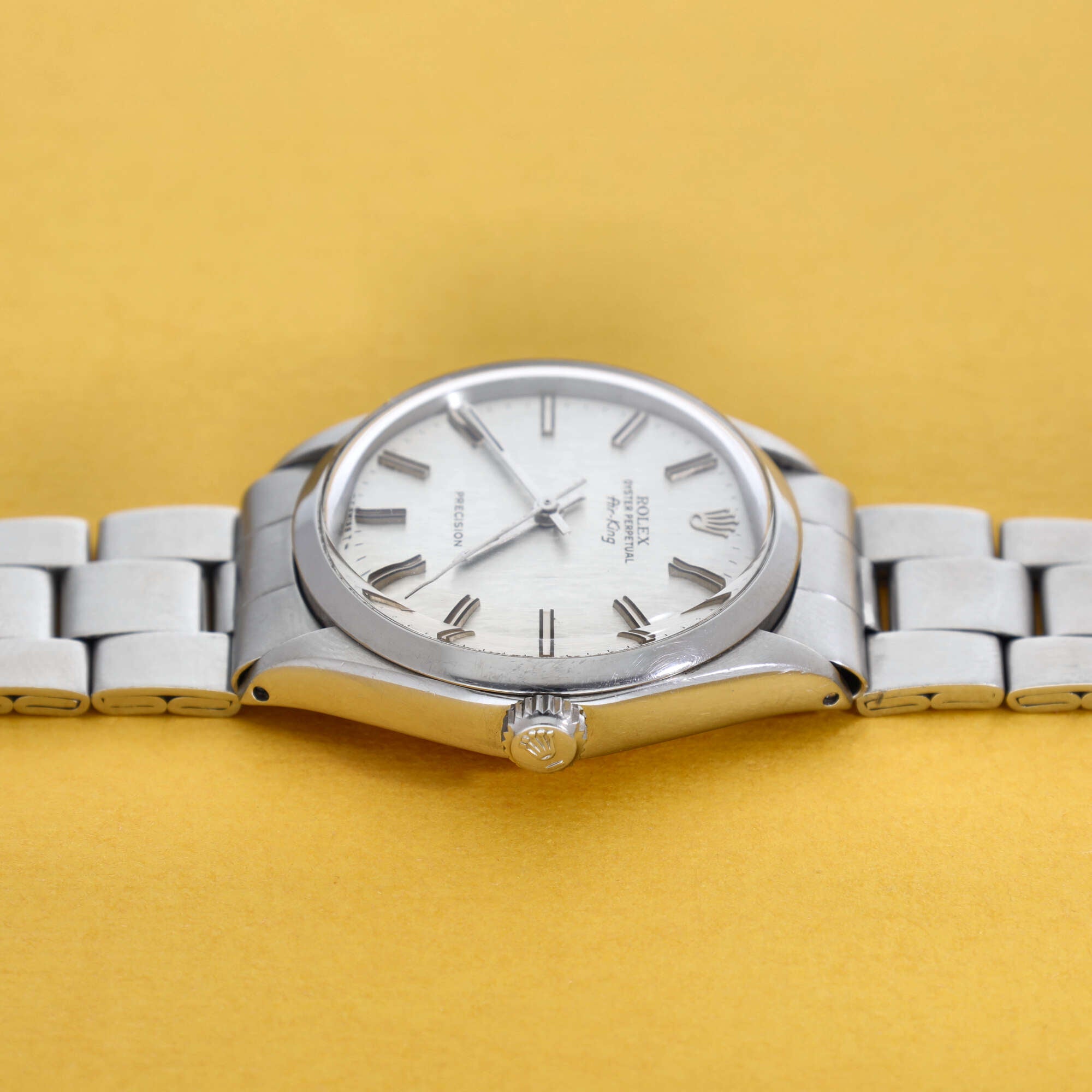 Rolex Air-King Ref. 5500 Vertical Brush Silver Dial