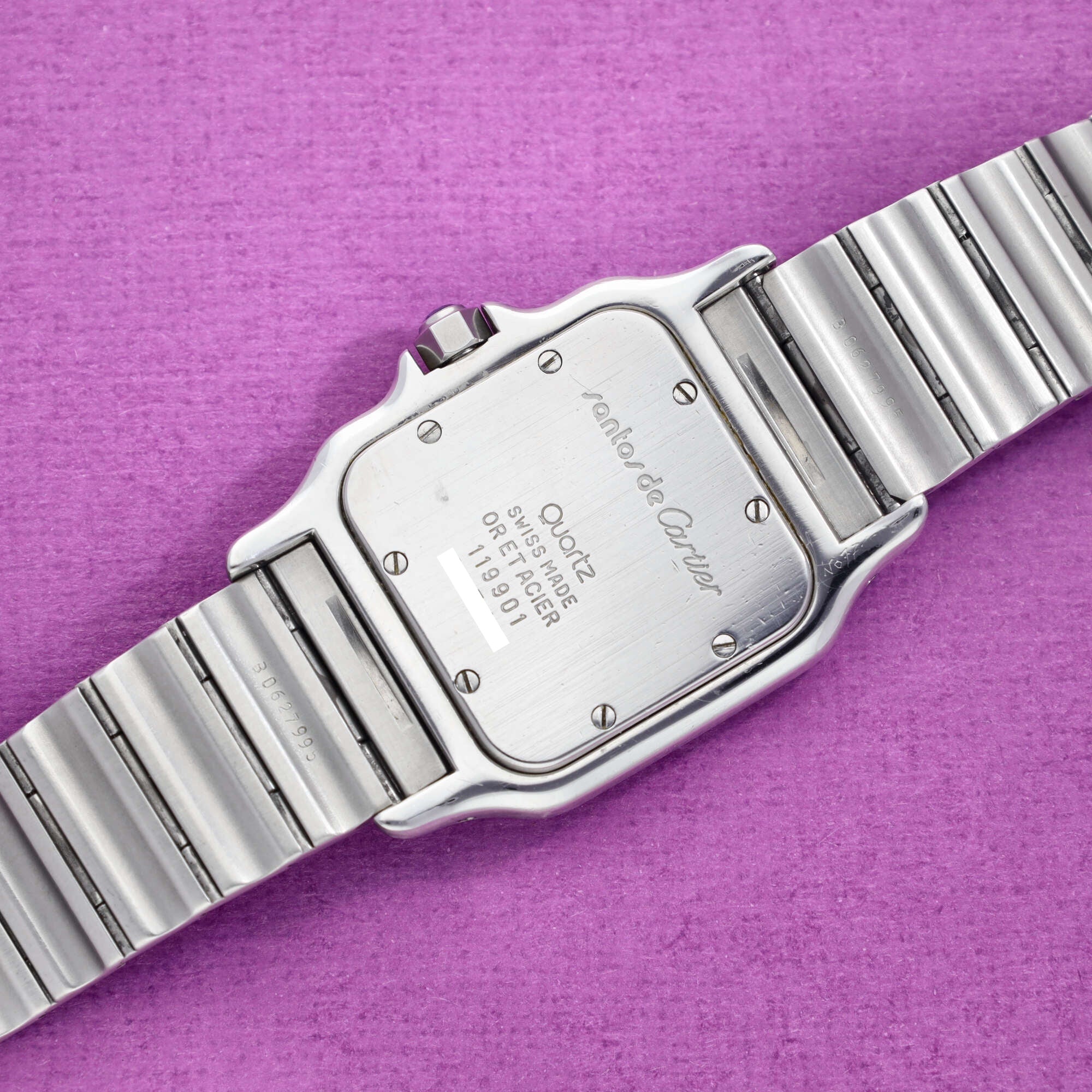 Cartier Santos Ref. 119901 Moonphase Box and Papers