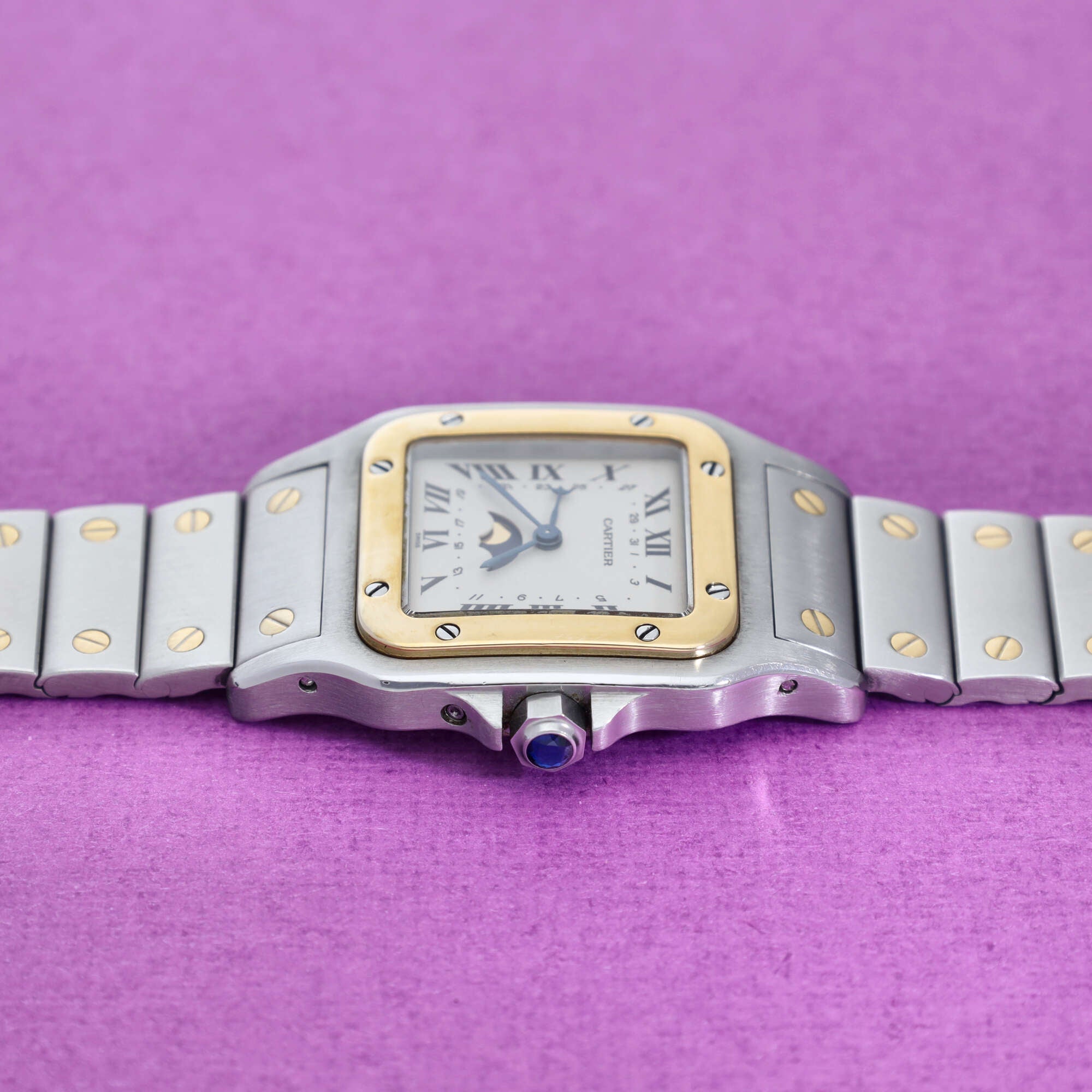 Cartier Santos Ref. 119901 Moonphase Box and Papers