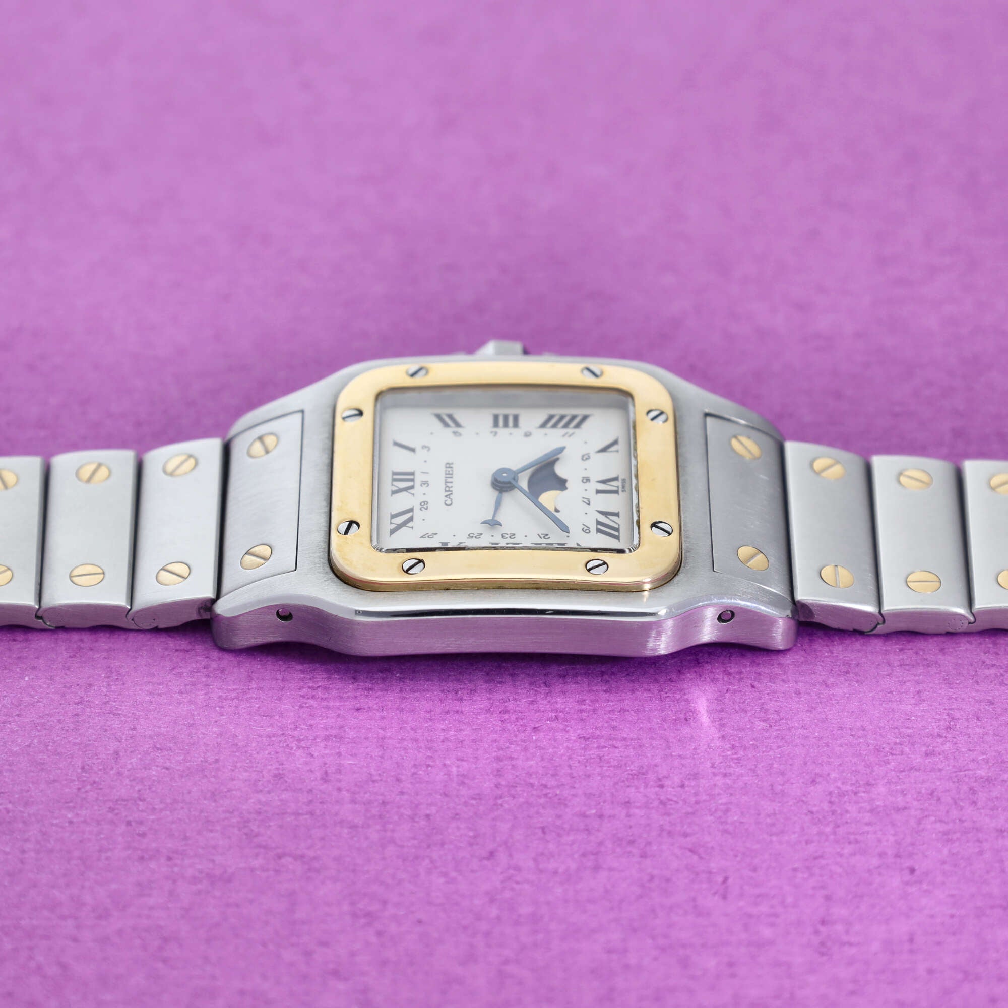 Cartier Santos Ref. 119901 Moonphase Box and Papers