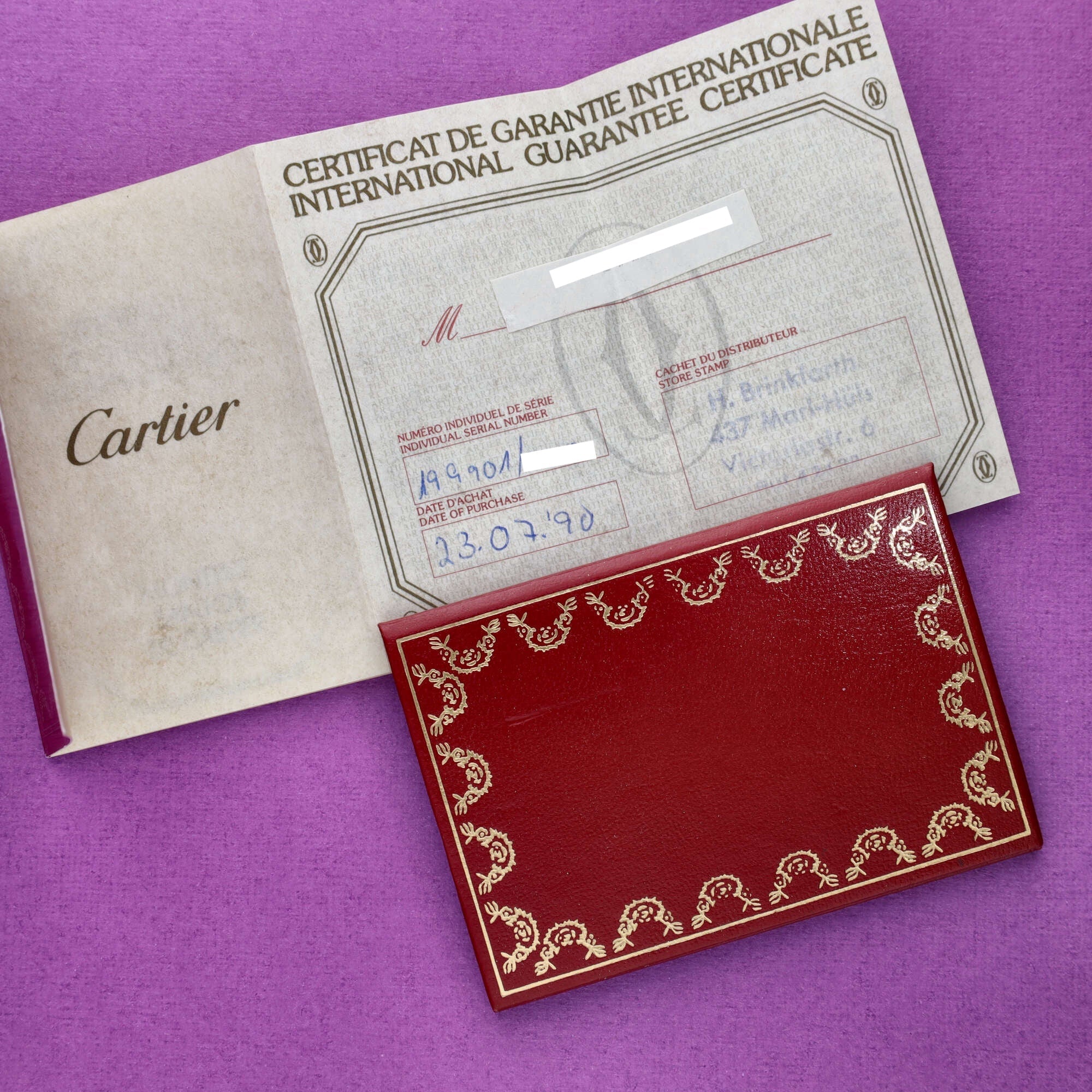 Cartier Santos Ref. 119901 Moonphase Box and Papers