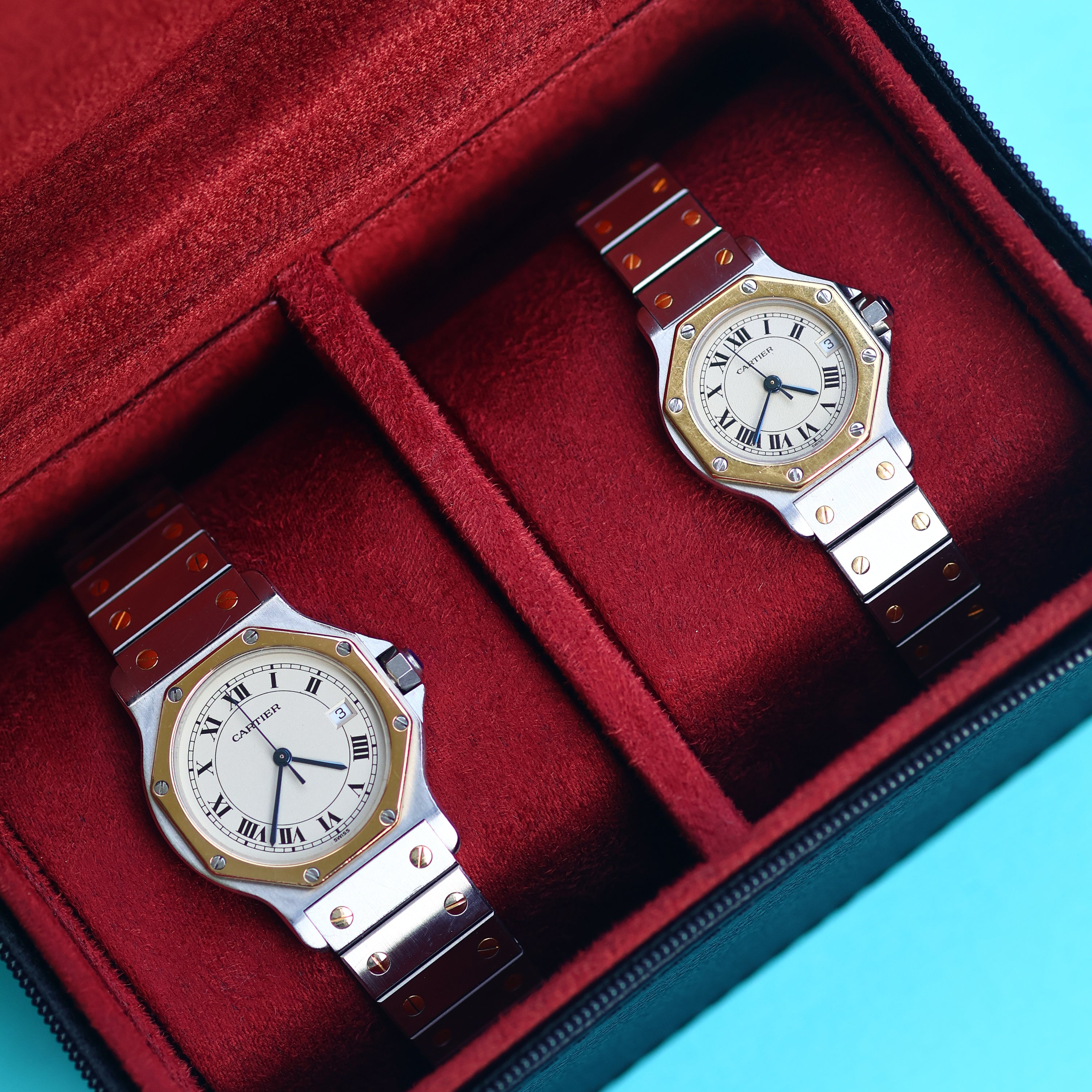 Cartier Santos Octagon Ref. 187903 Ladies Steel and Gold