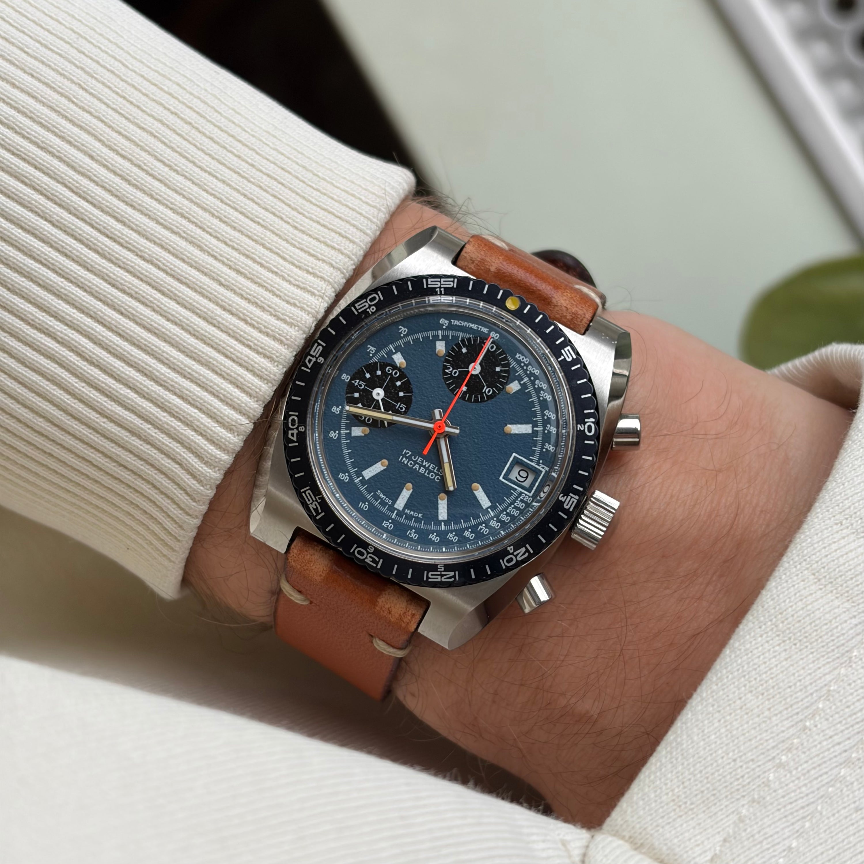 Nivada Sports Chrono Prototype Blue Dial 'NOS'