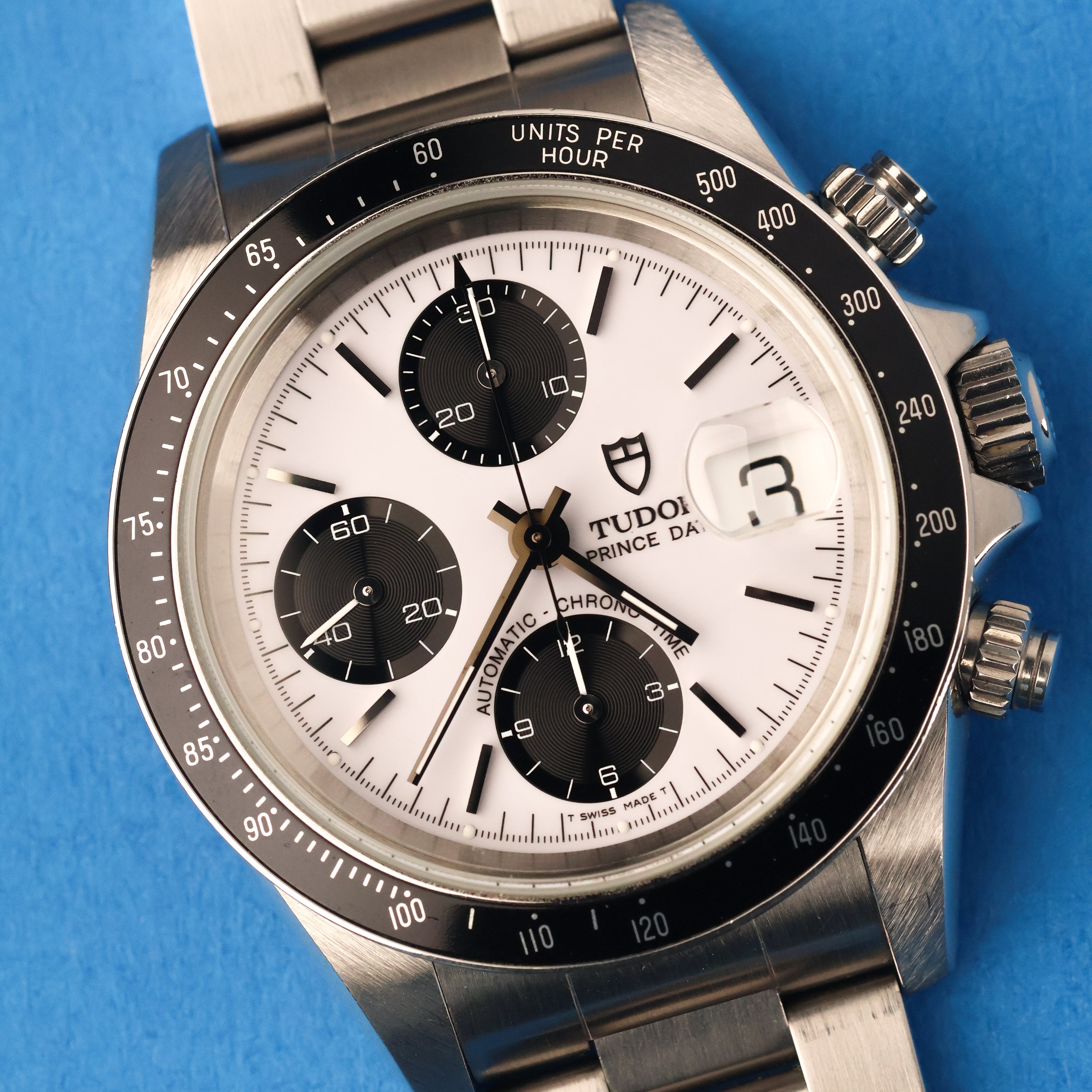 Tudor Prince Date Chrono Ref. 78260 White Porcelain