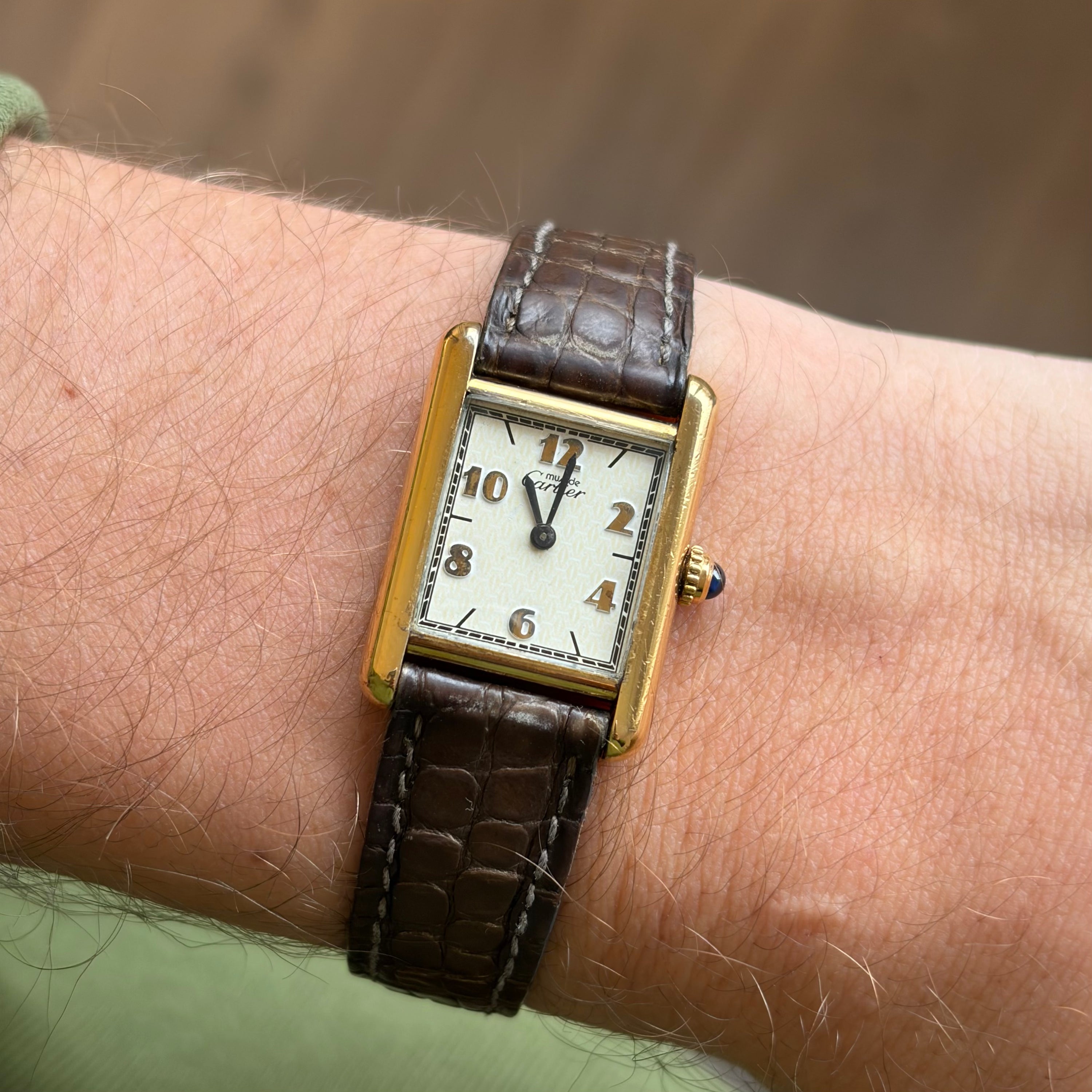 Cartier Must Tank Ref. 5057001 Cream Arabic Numerals Dial