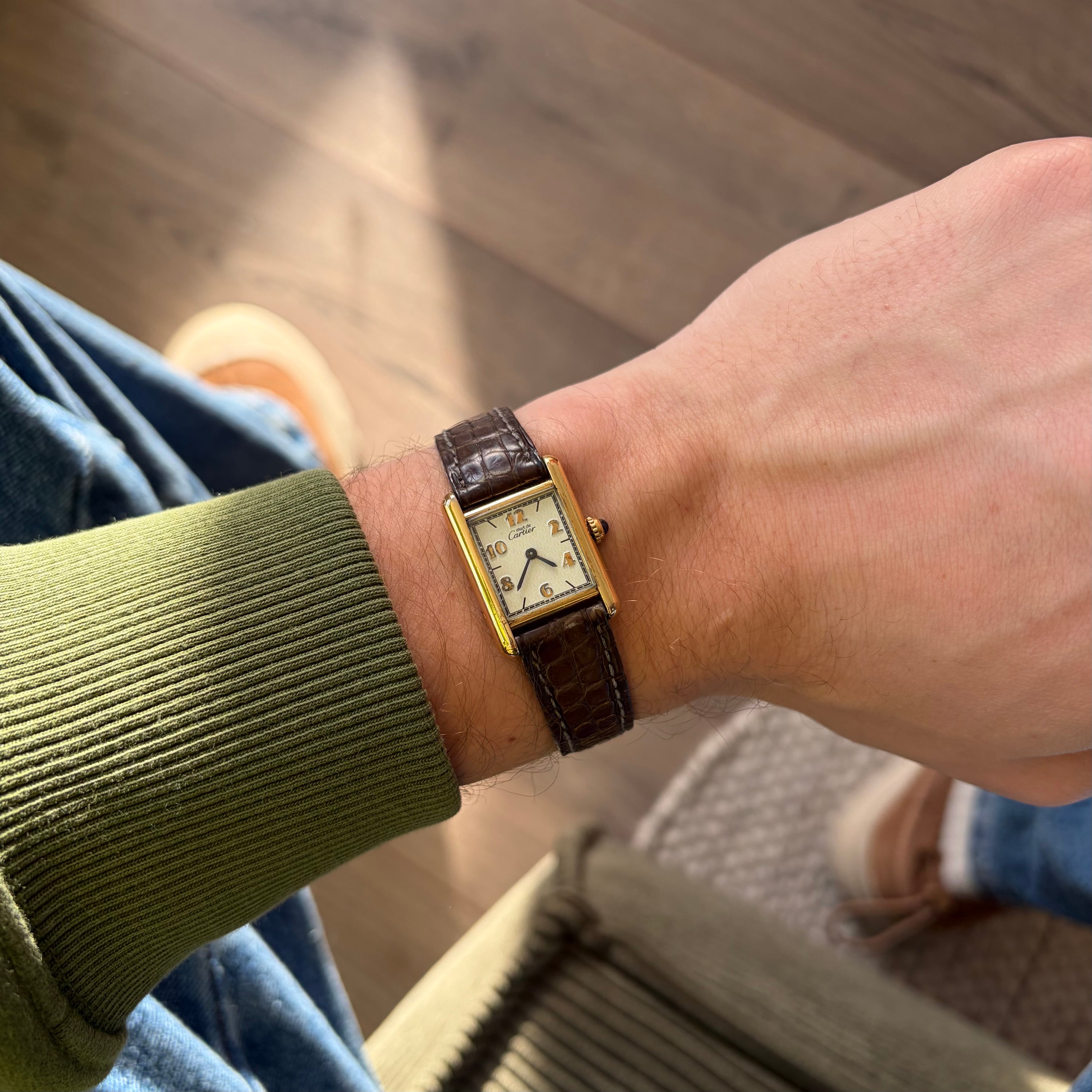 Cartier Must Tank Ref. 5057001 Cream Arabic Numerals Dial