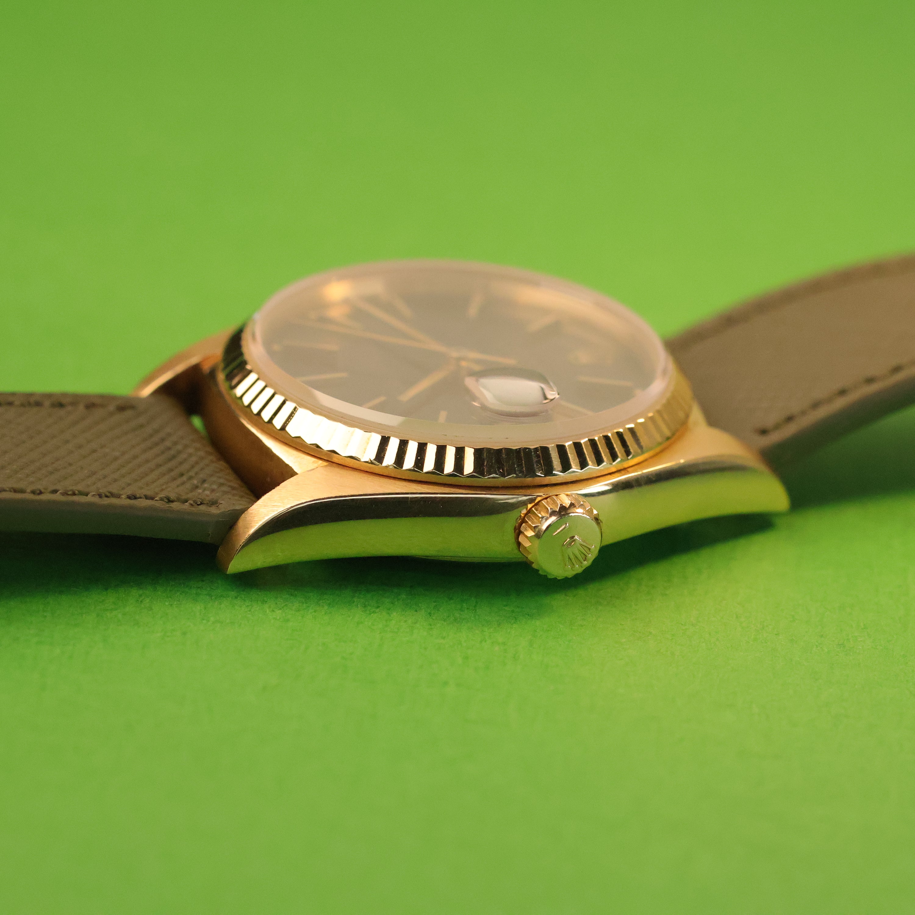 Rolex Datejust Ref. 16018 18K Yellow Gold Black Dial