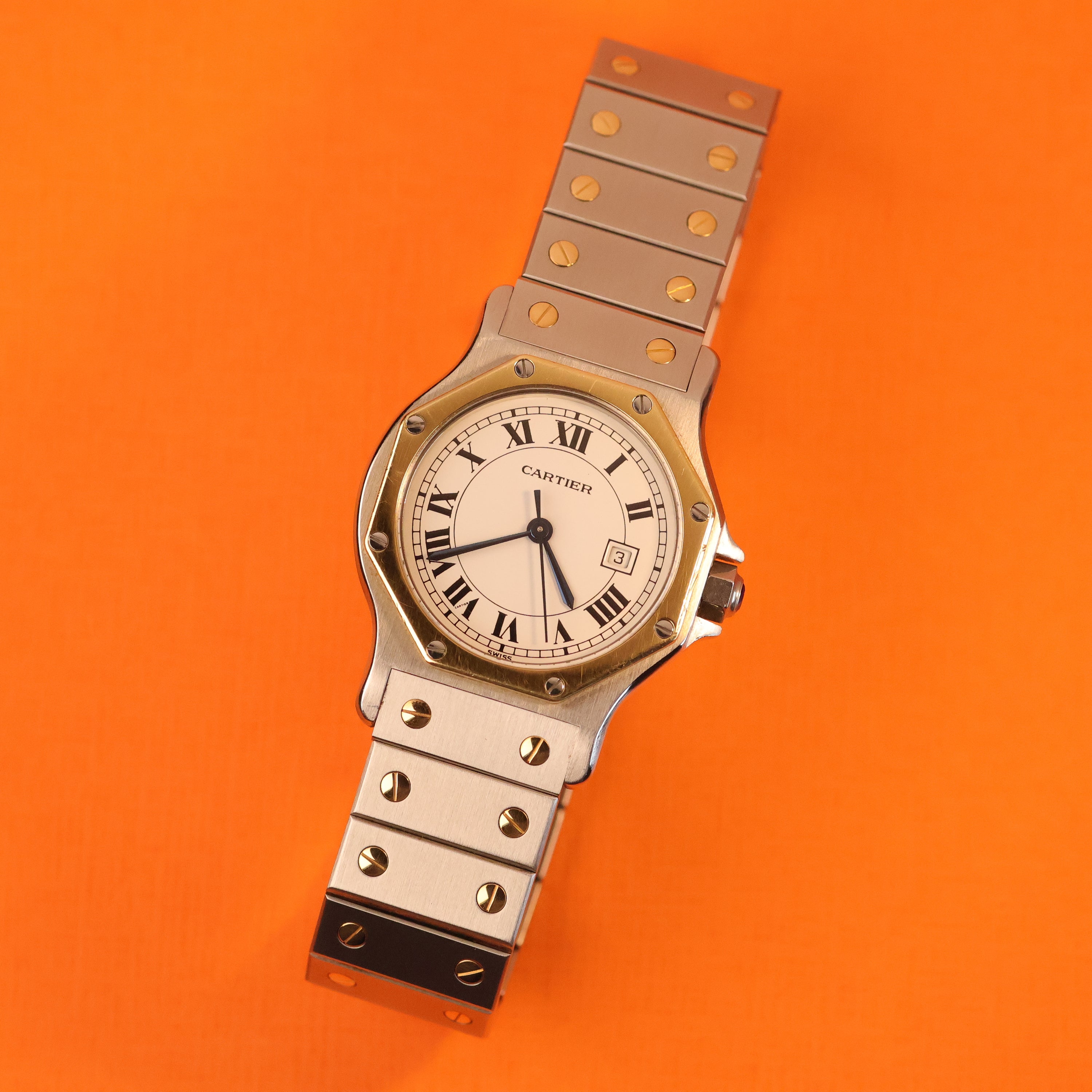 Cartier Santos Octagon Ref. 2966 Steel and Gold