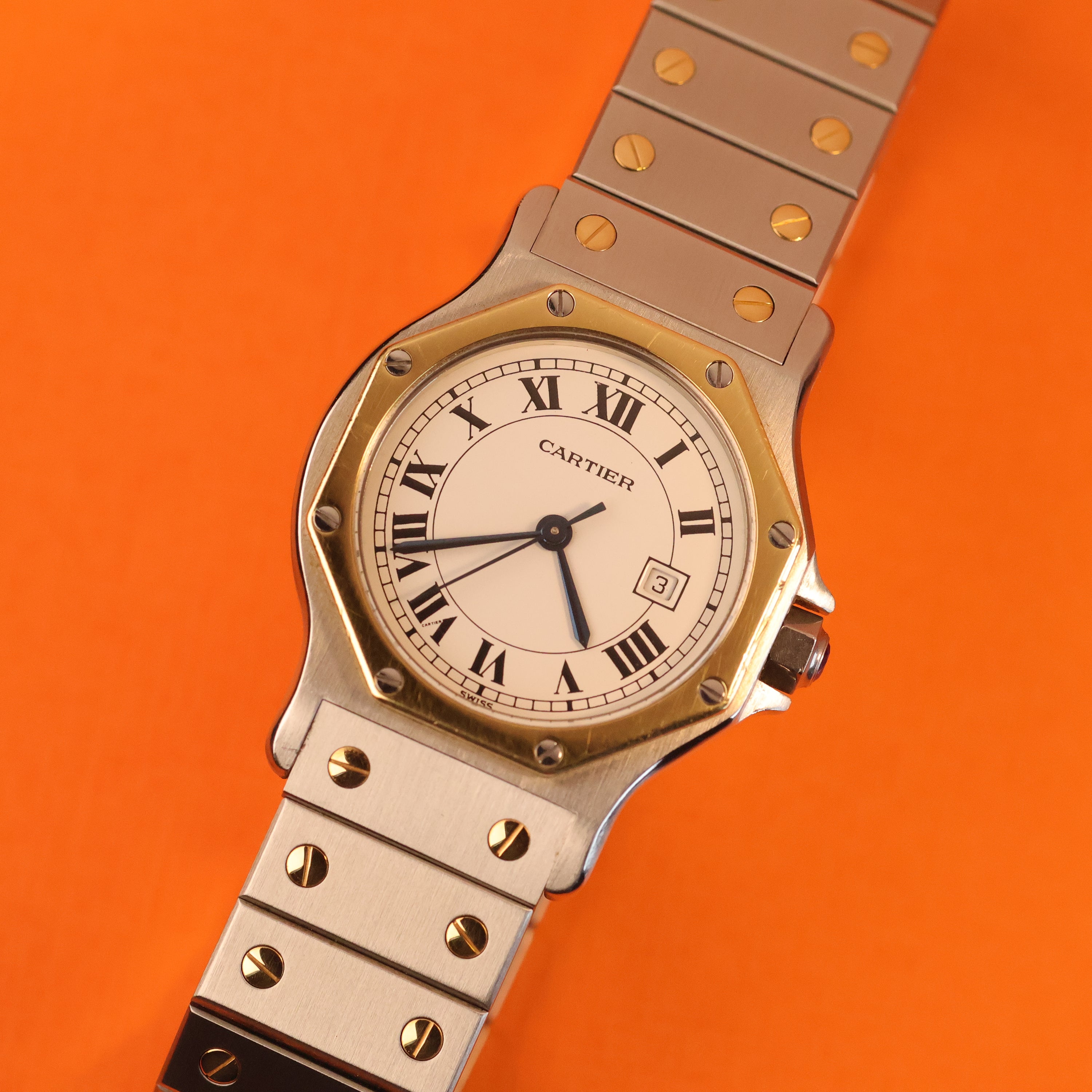 Cartier Santos Octagon Ref. 2966 Steel and Gold